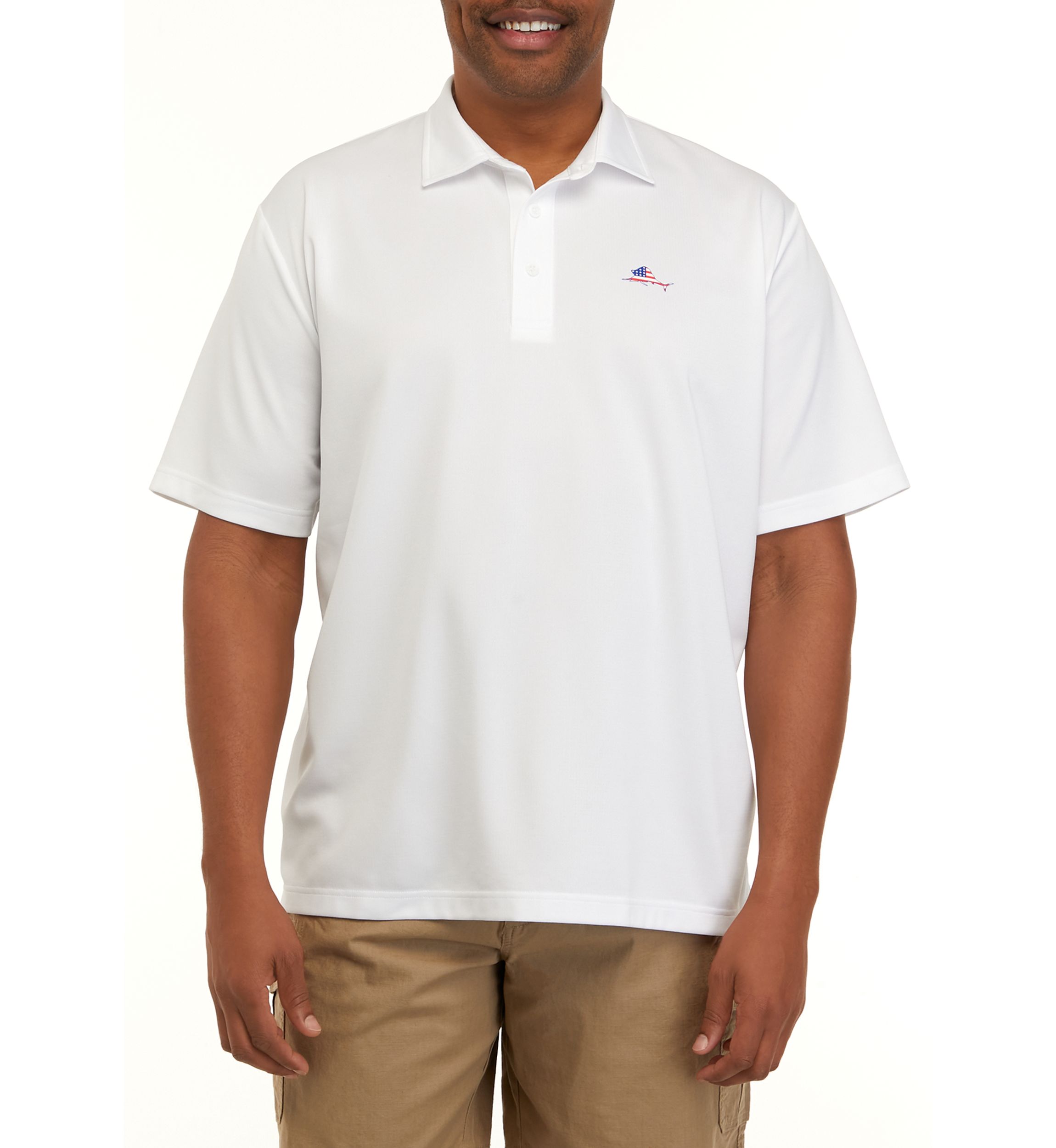 Big & Tall Short Sleeve Fishing Polo Shirt