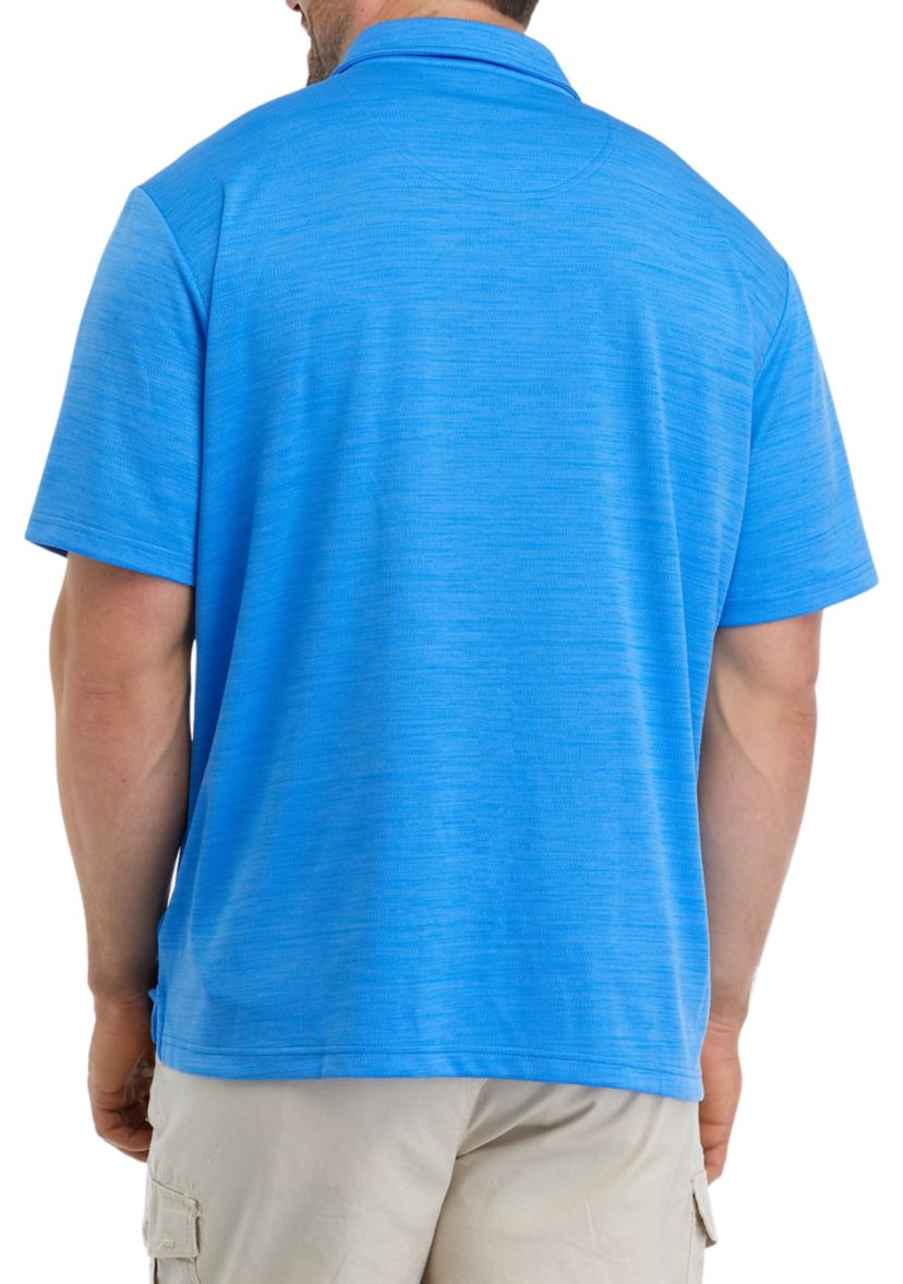 Big & Tall Short Sleeve Fishing Polo Shirt