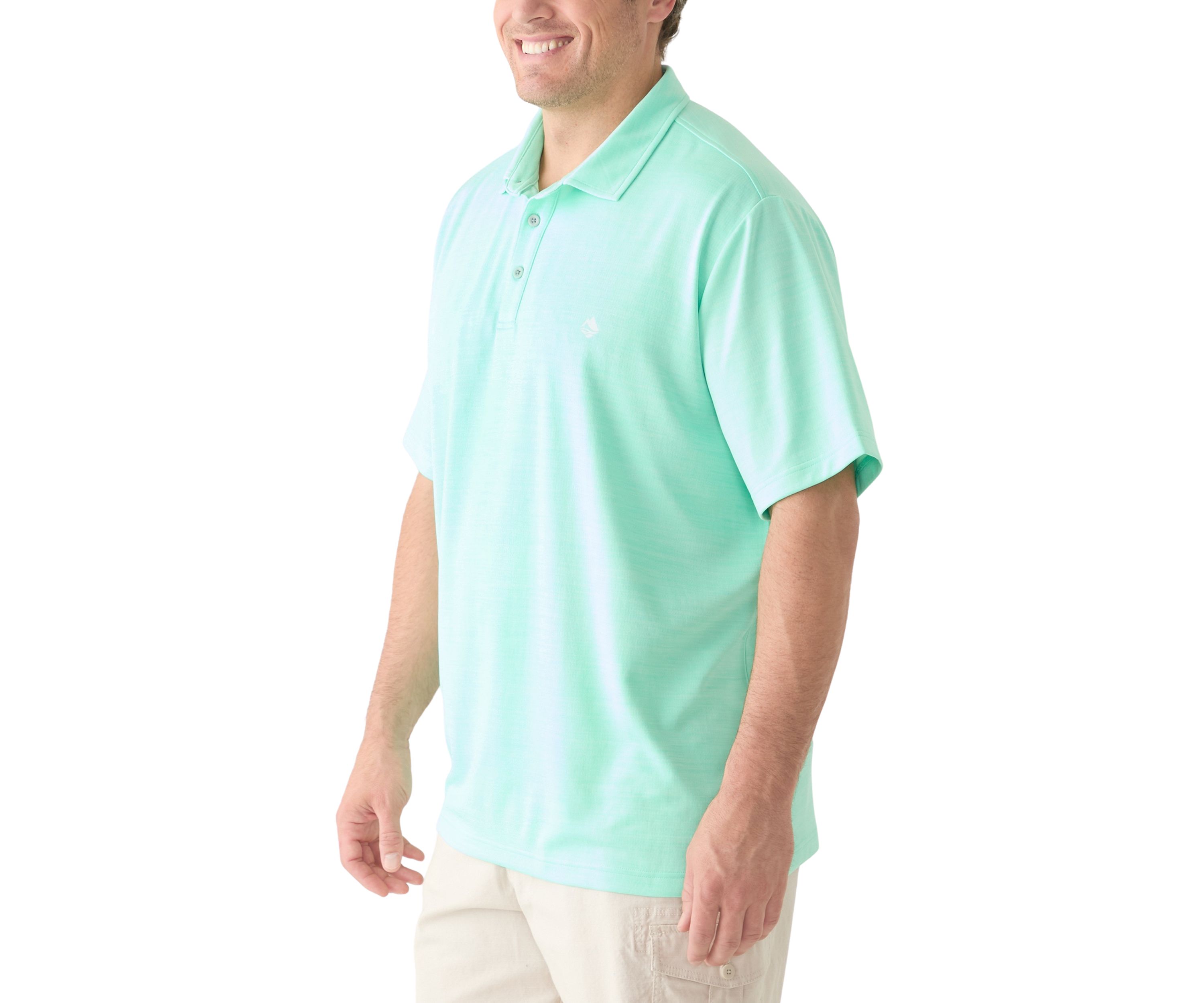 Big & Tall Short Sleeve Fishing Polo Shirt