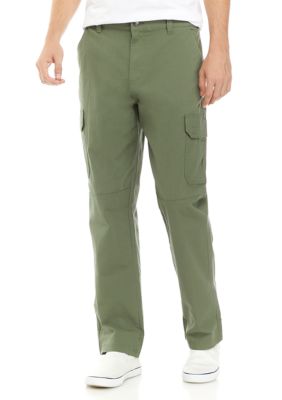 Miluxas Men's Slim-Fit Stretch Cargo Pant Clearance Green 8(XL