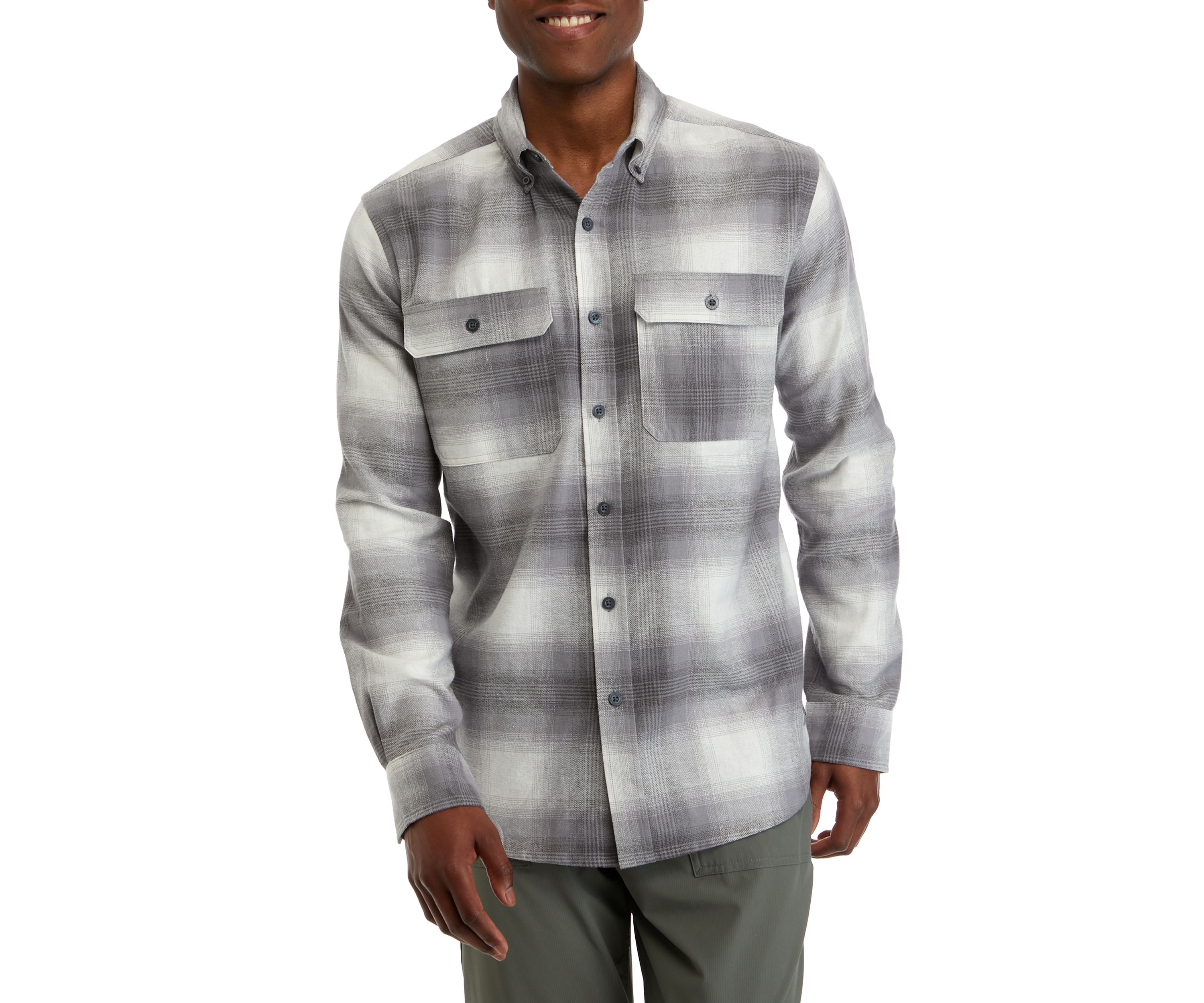 Mens Long Sleeve Flannel Shirt 
