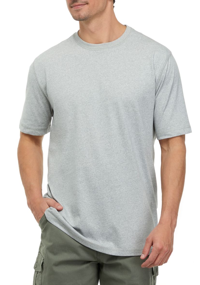 Short Sleeve Jaspe Crew Neck T-Shirt