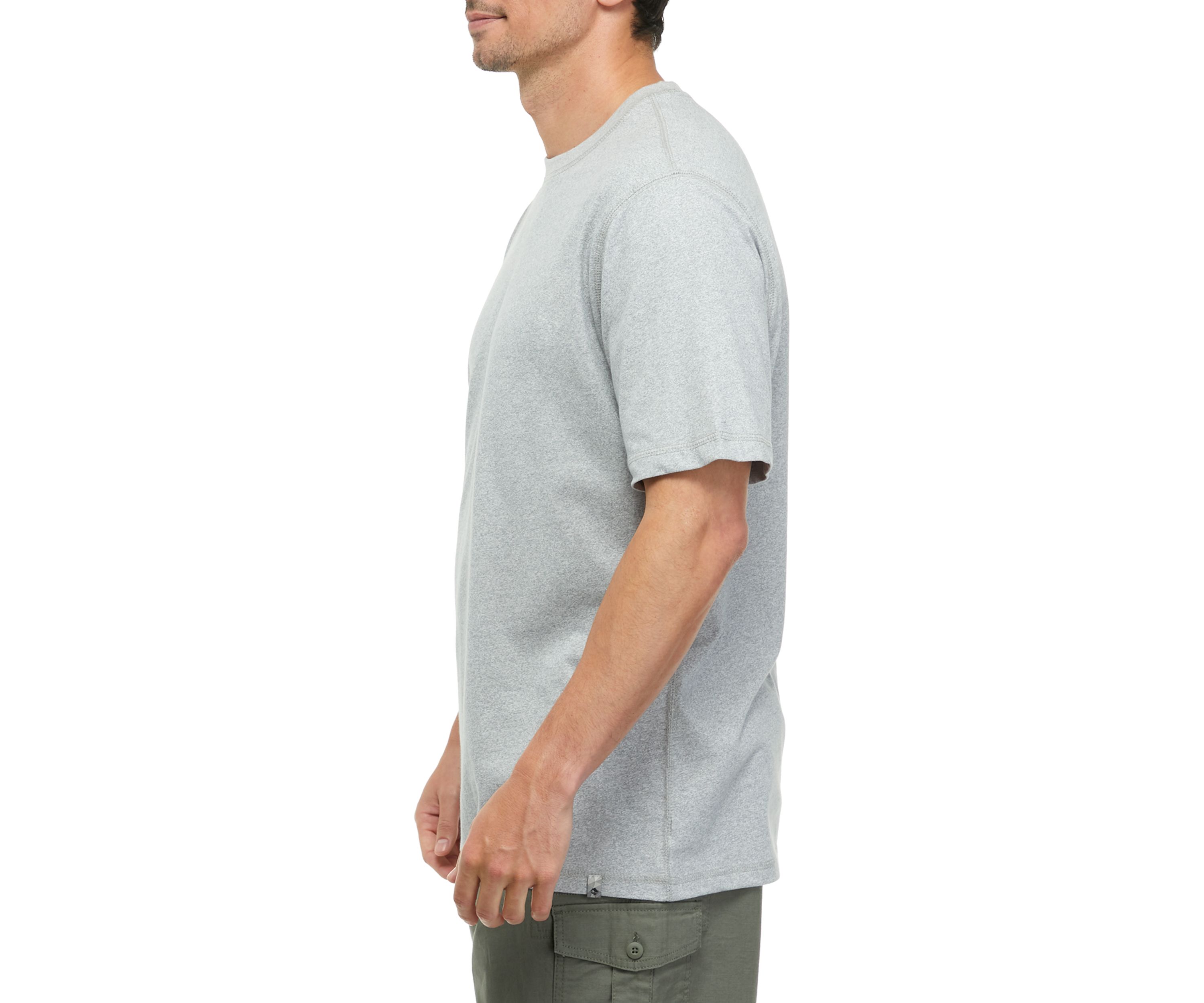 Short Sleeve Jaspe Crew Neck T-Shirt