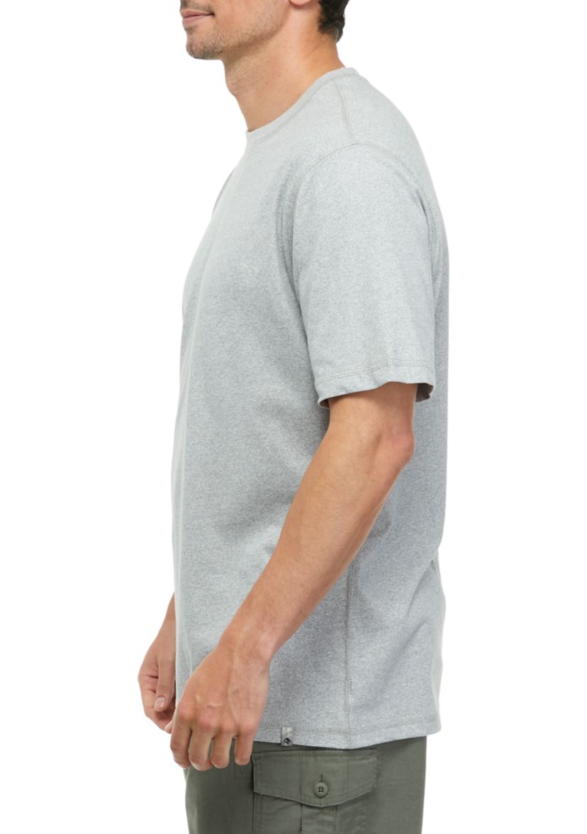 Short Sleeve Jaspe Crew Neck T-Shirt