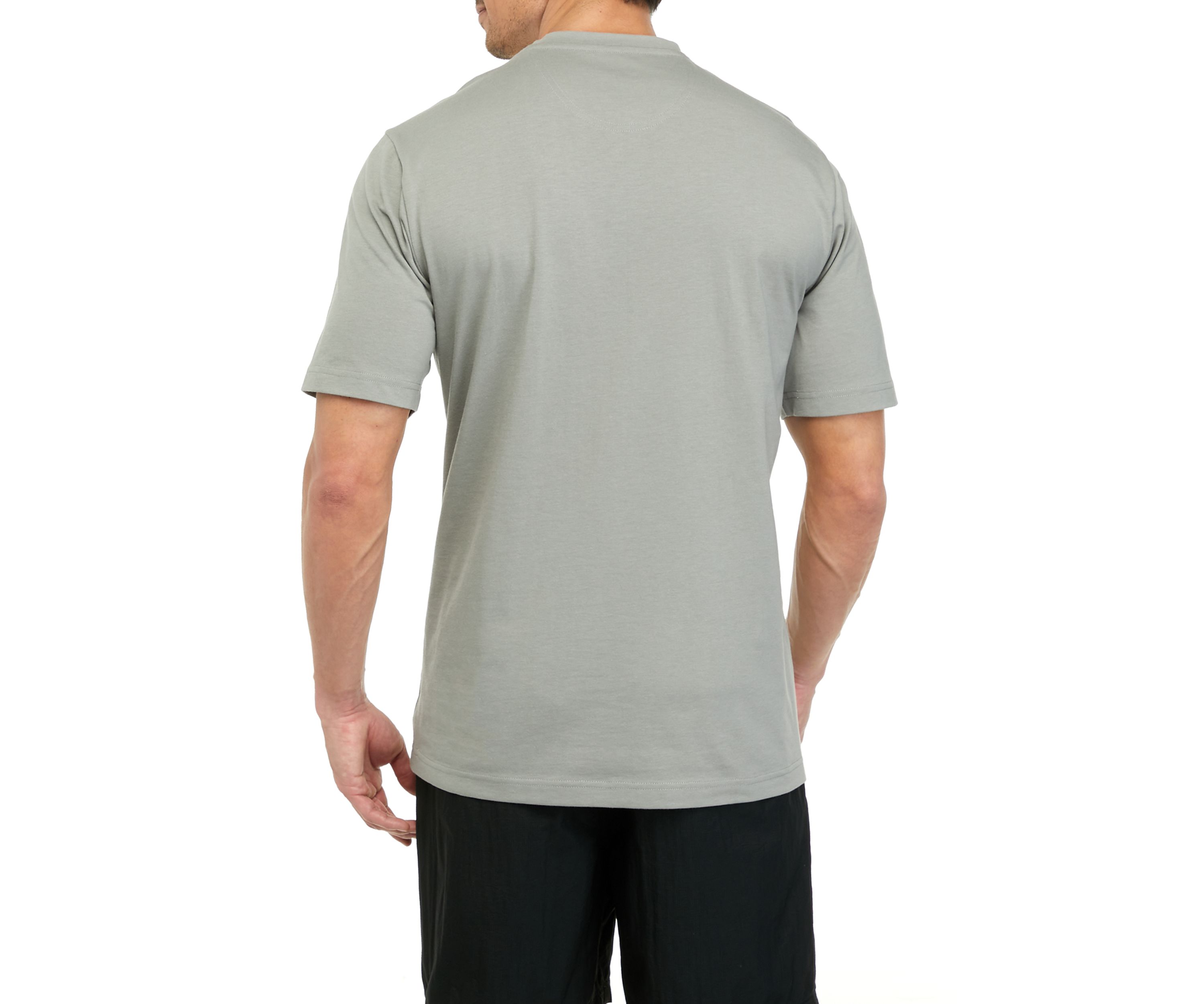 Short Sleeve Henley  Graphic T-Shirt 