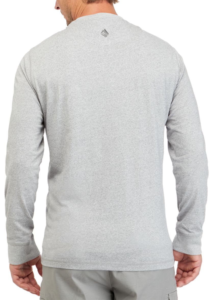 Long Sleeve Jaspe Crew Neck Shirt