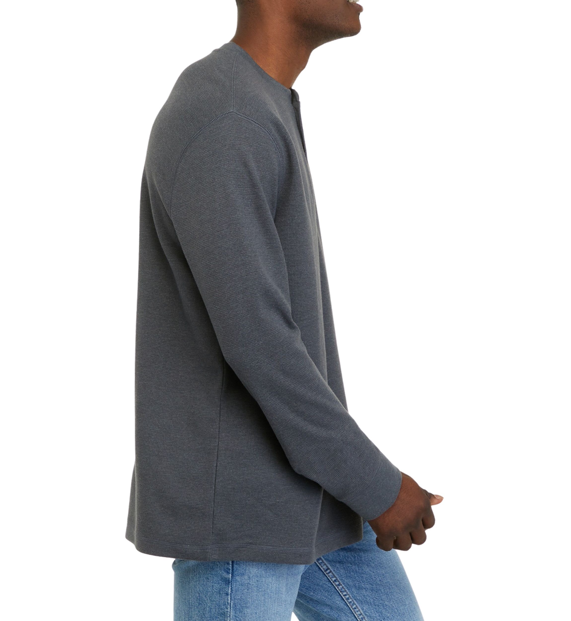 Long Sleeve Thermal Henley Shirt