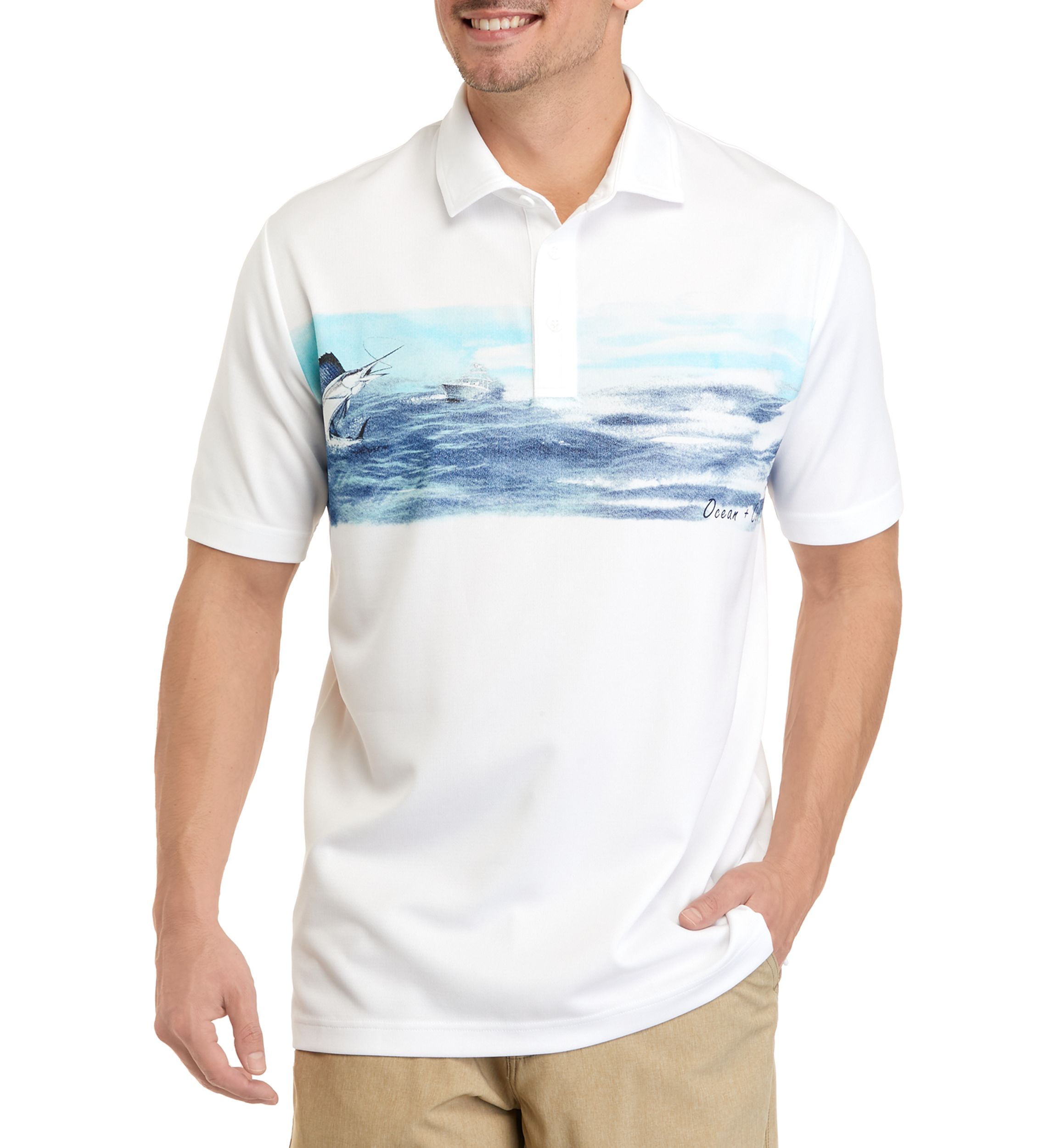 Short Sleeve Printed Fishing Shirt