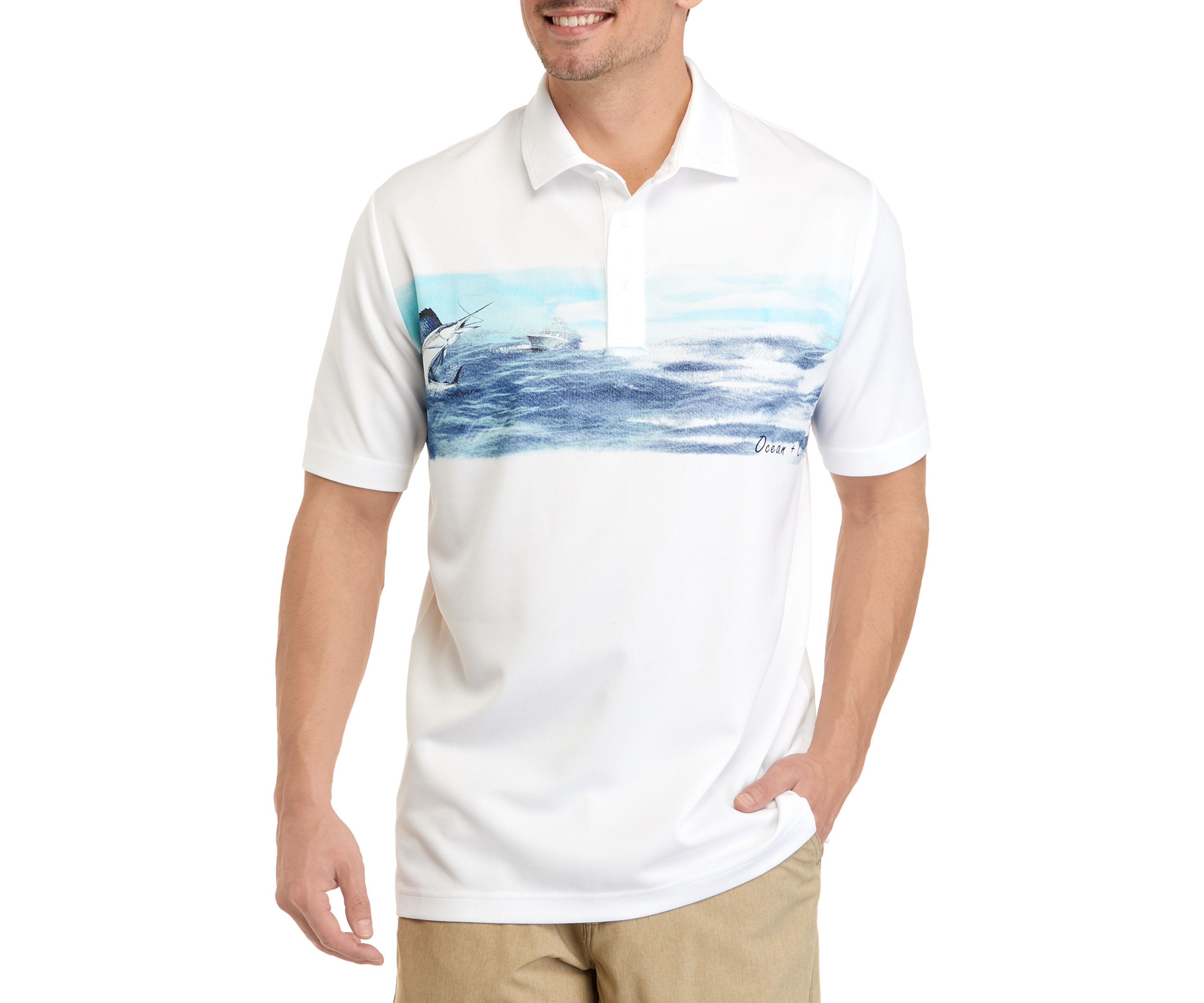 Short Sleeve Printed Fishing Shirt