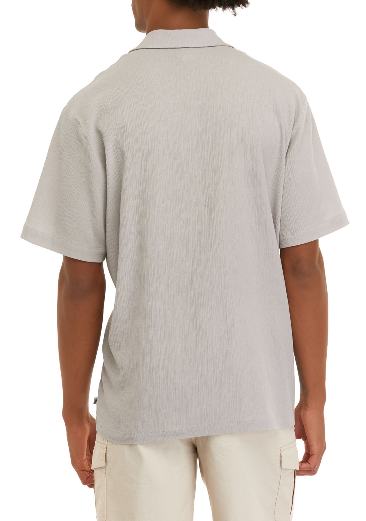 Short Sleeve Button Down Camp Shirt