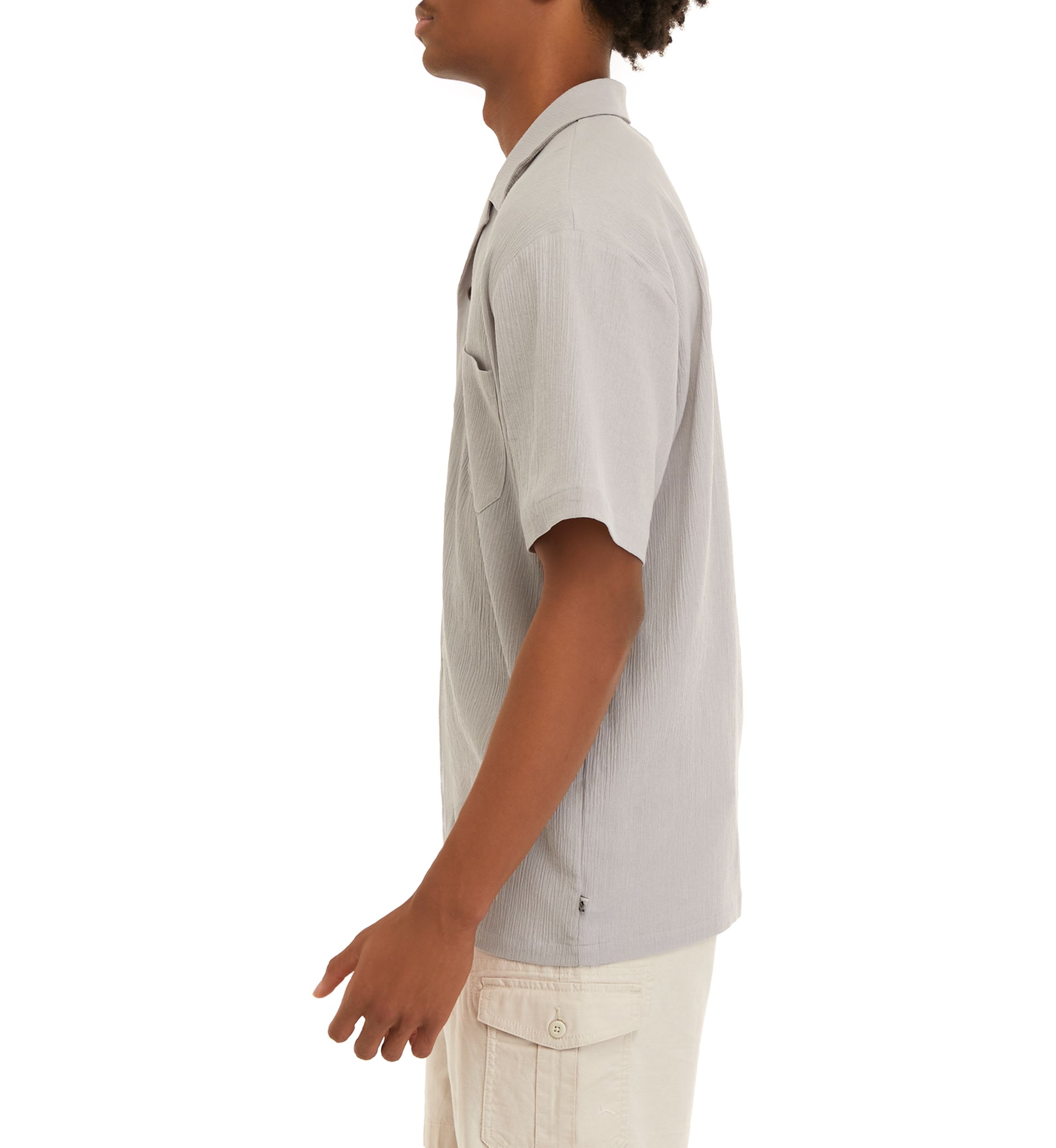 Short Sleeve Button Down Camp Shirt