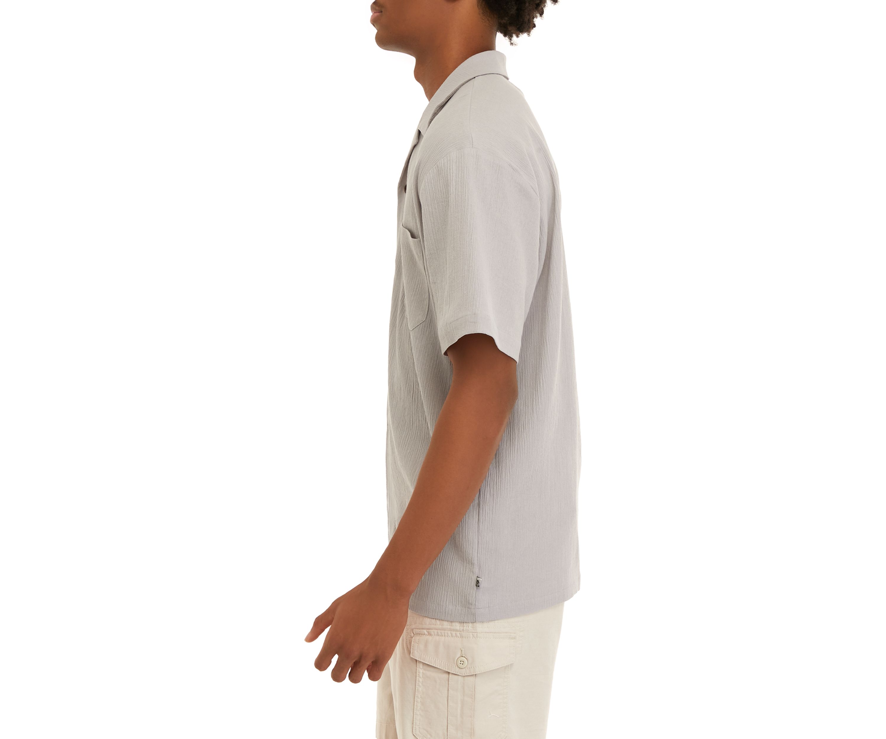 Short Sleeve Button Down Camp Shirt
