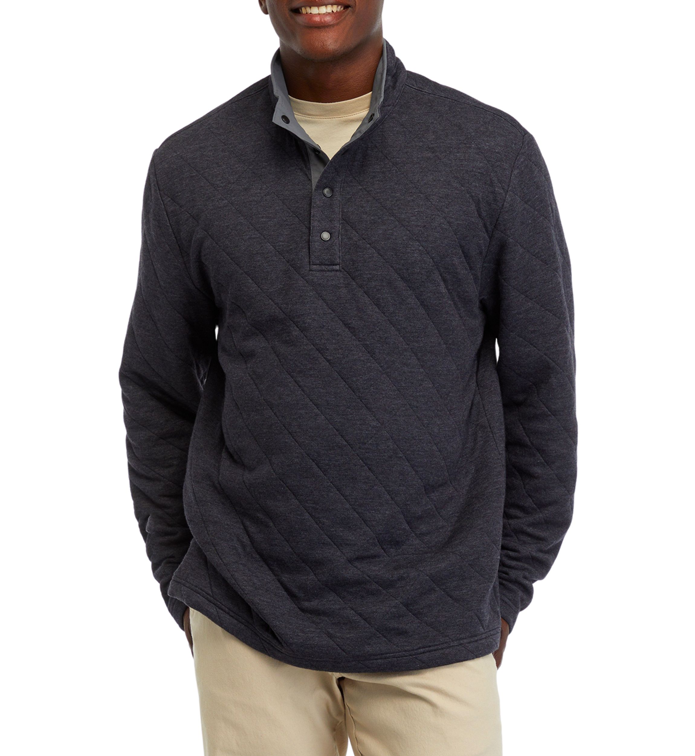 Quilted 1/4 Snap Pullover
