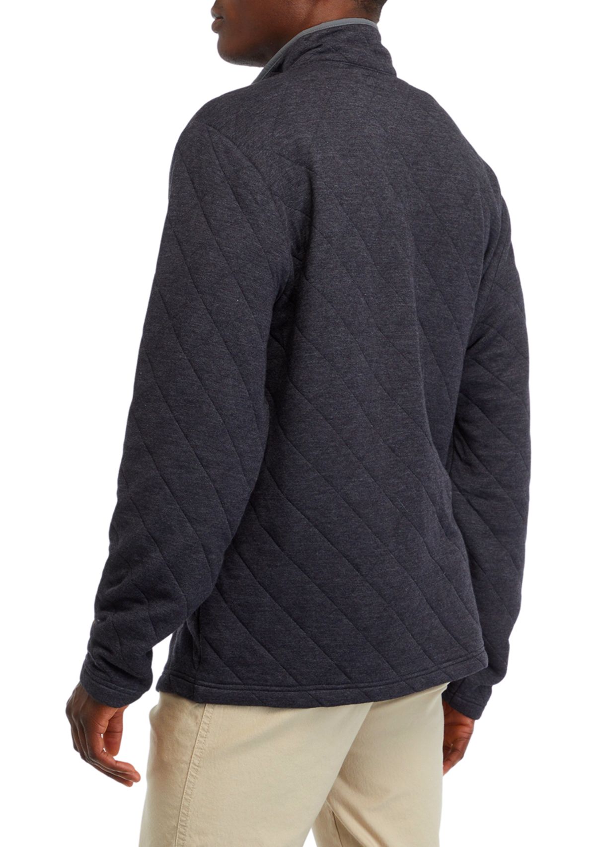 Quilted 1/4 Snap Pullover
