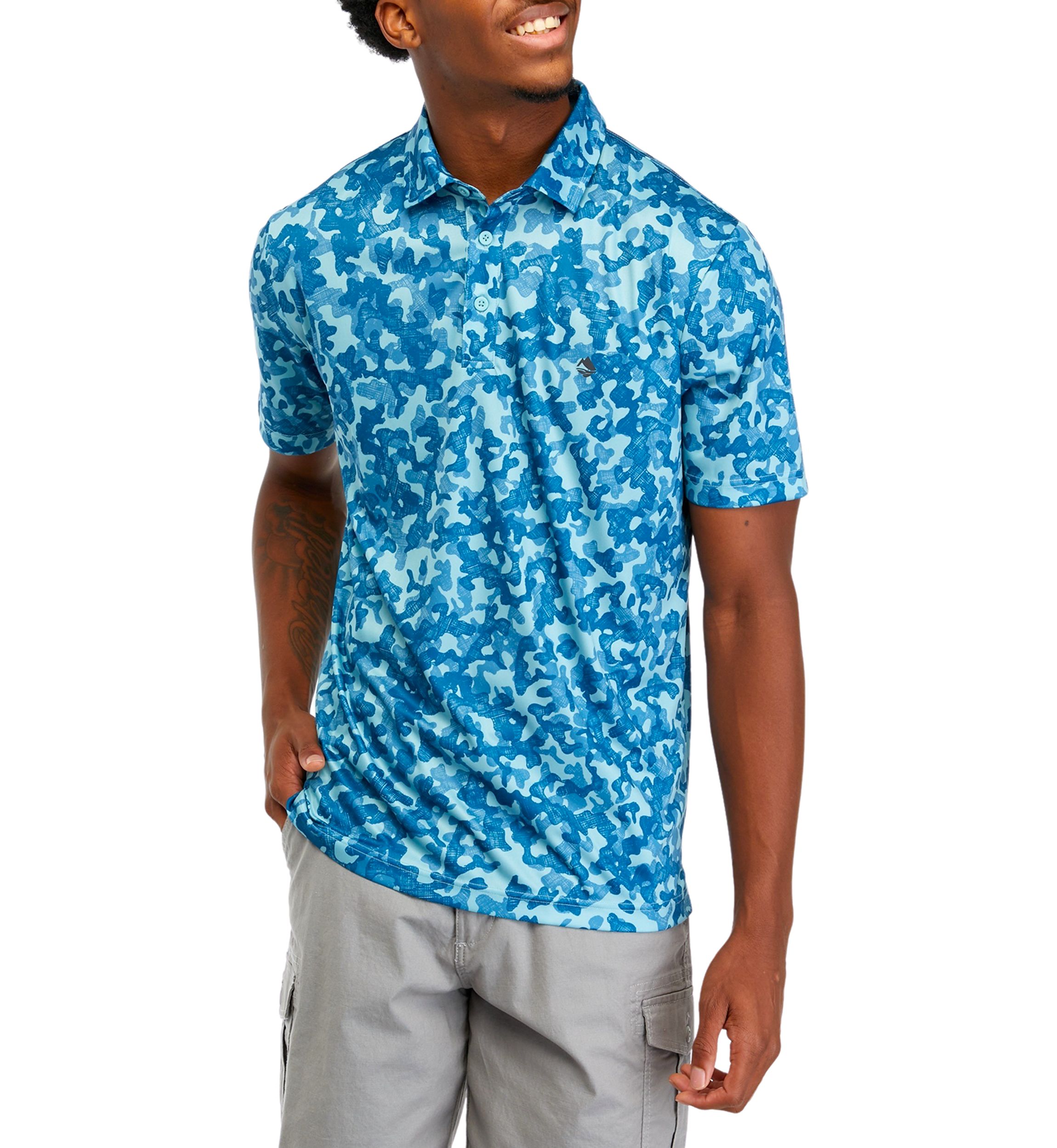 Printed Fishing Polo Shirt