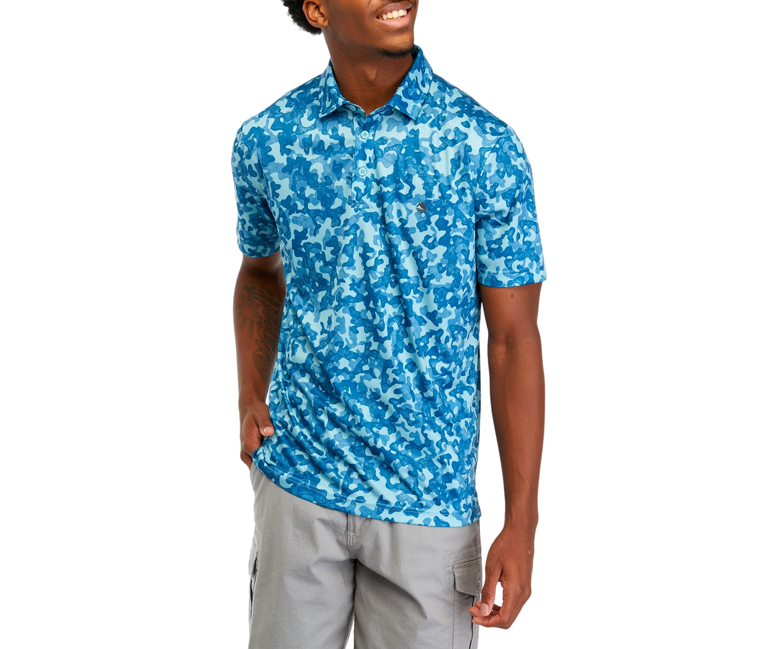 Printed Fishing Polo Shirt