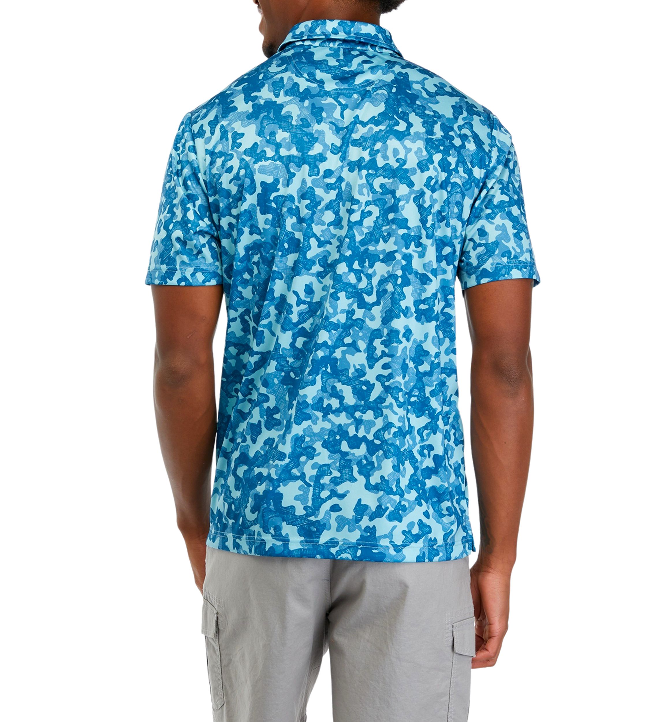 Printed Fishing Polo Shirt