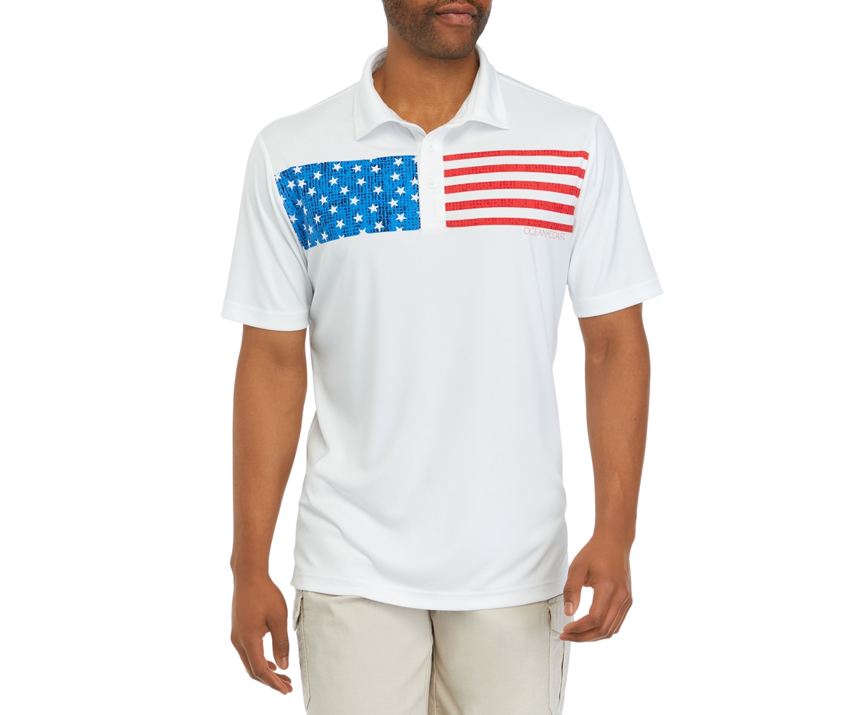Short Sleeve Graphic Fishing Polo Shirt