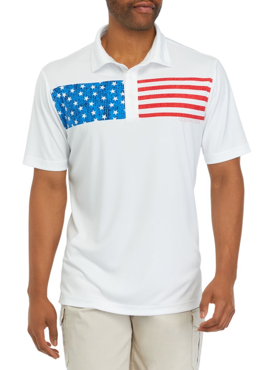 Short Sleeve Graphic Fishing Polo Shirt