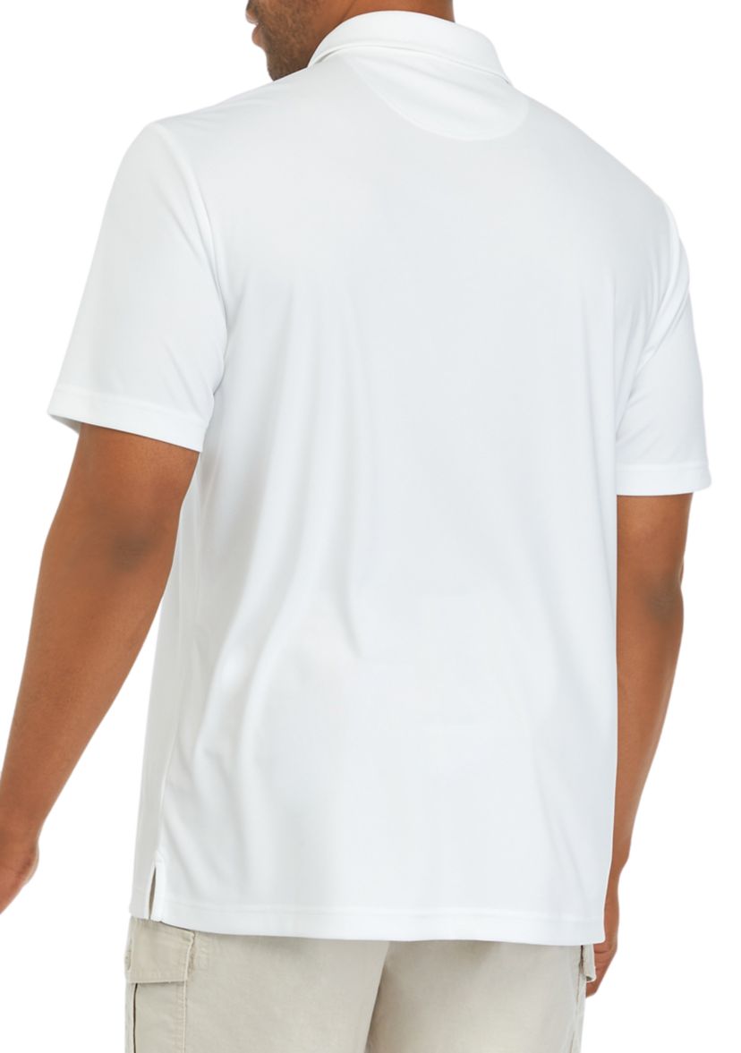Short Sleeve Graphic Fishing Polo Shirt