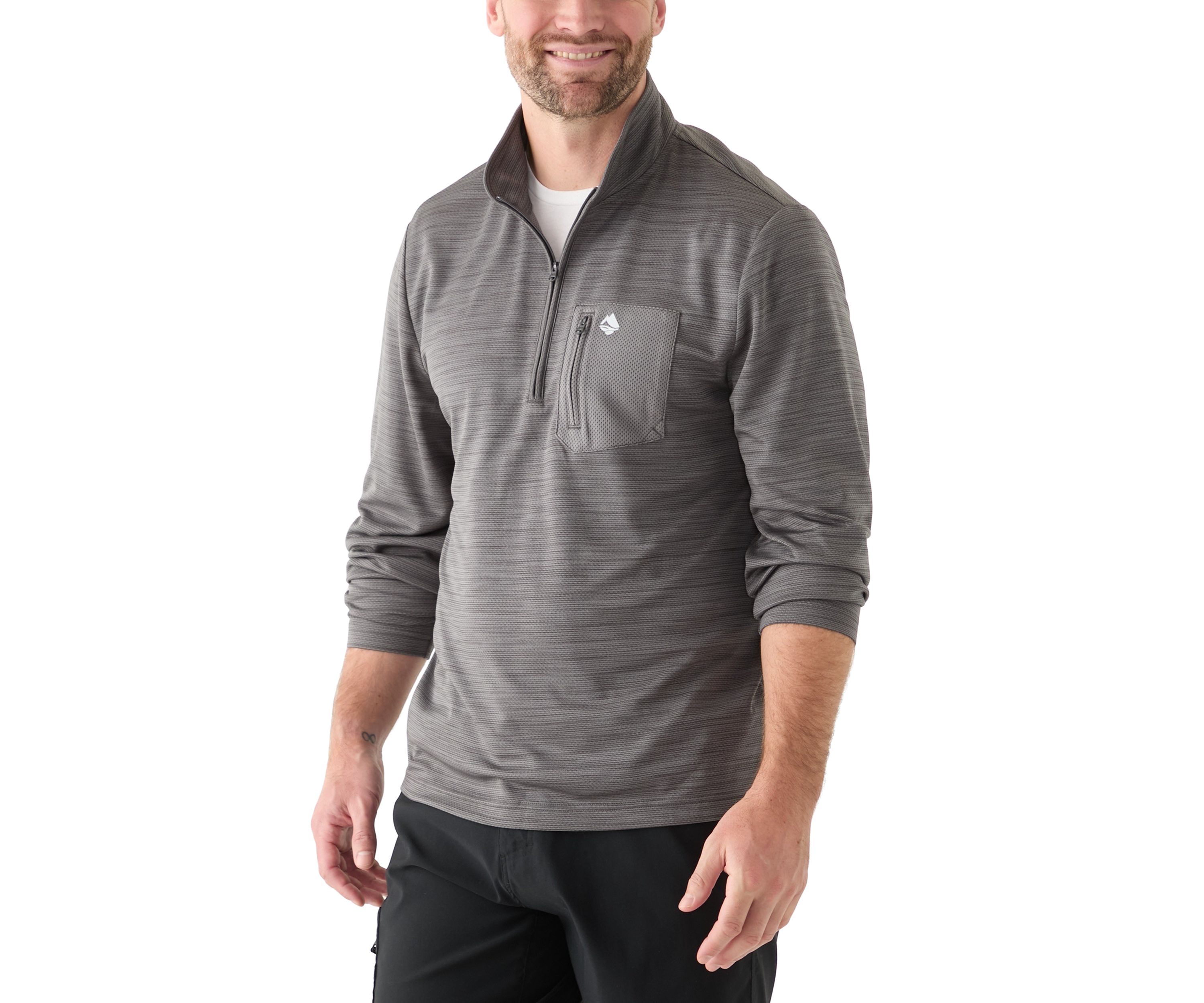 Textured 1/4 Zip Pullover