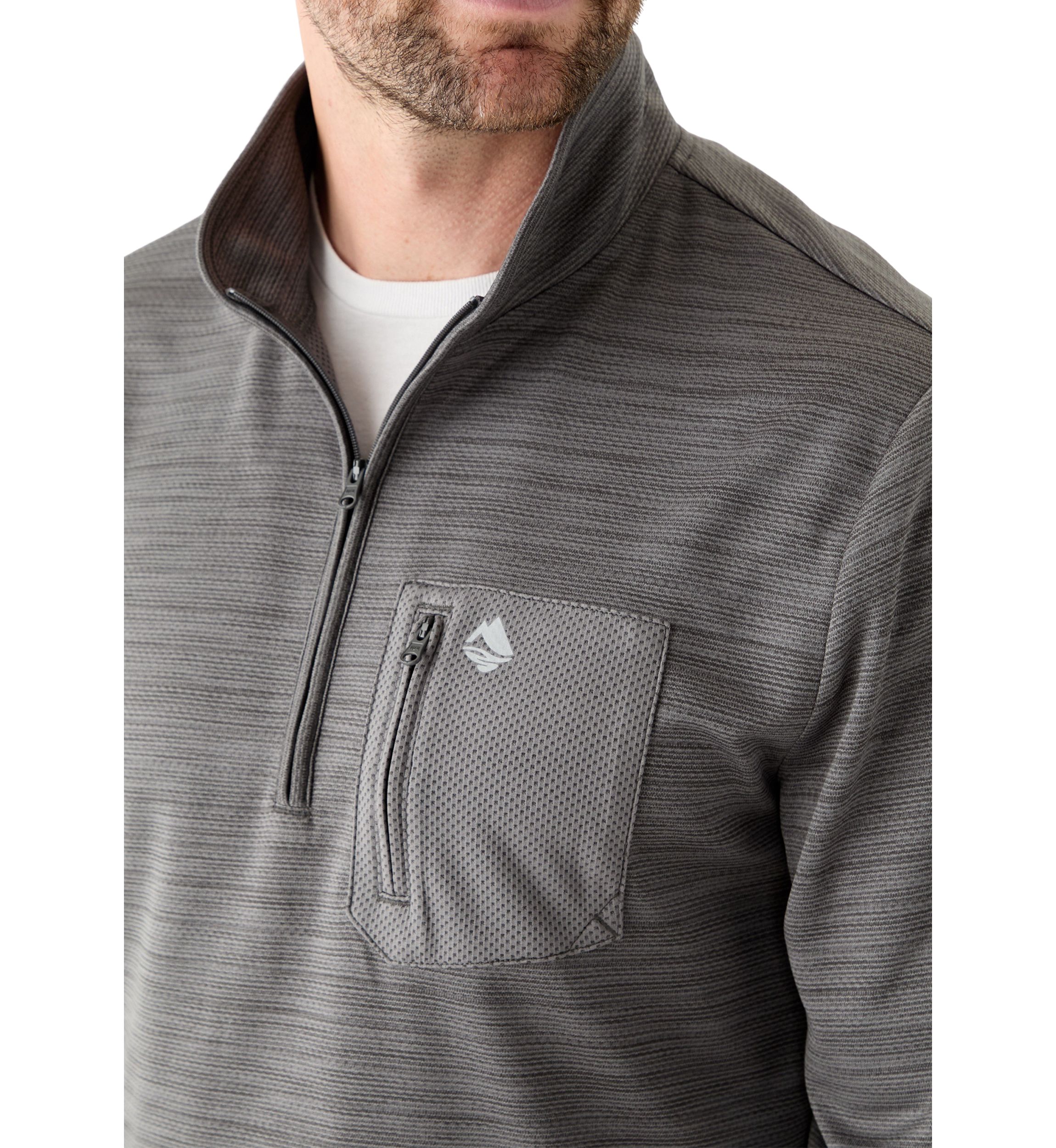 Textured 1/4 Zip Pullover
