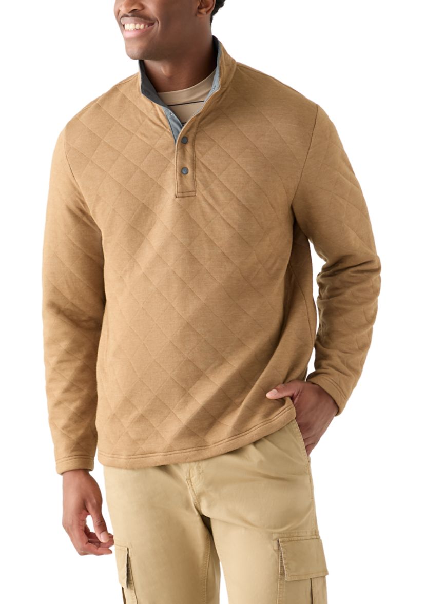 Mens Quilted 1/4 Snap