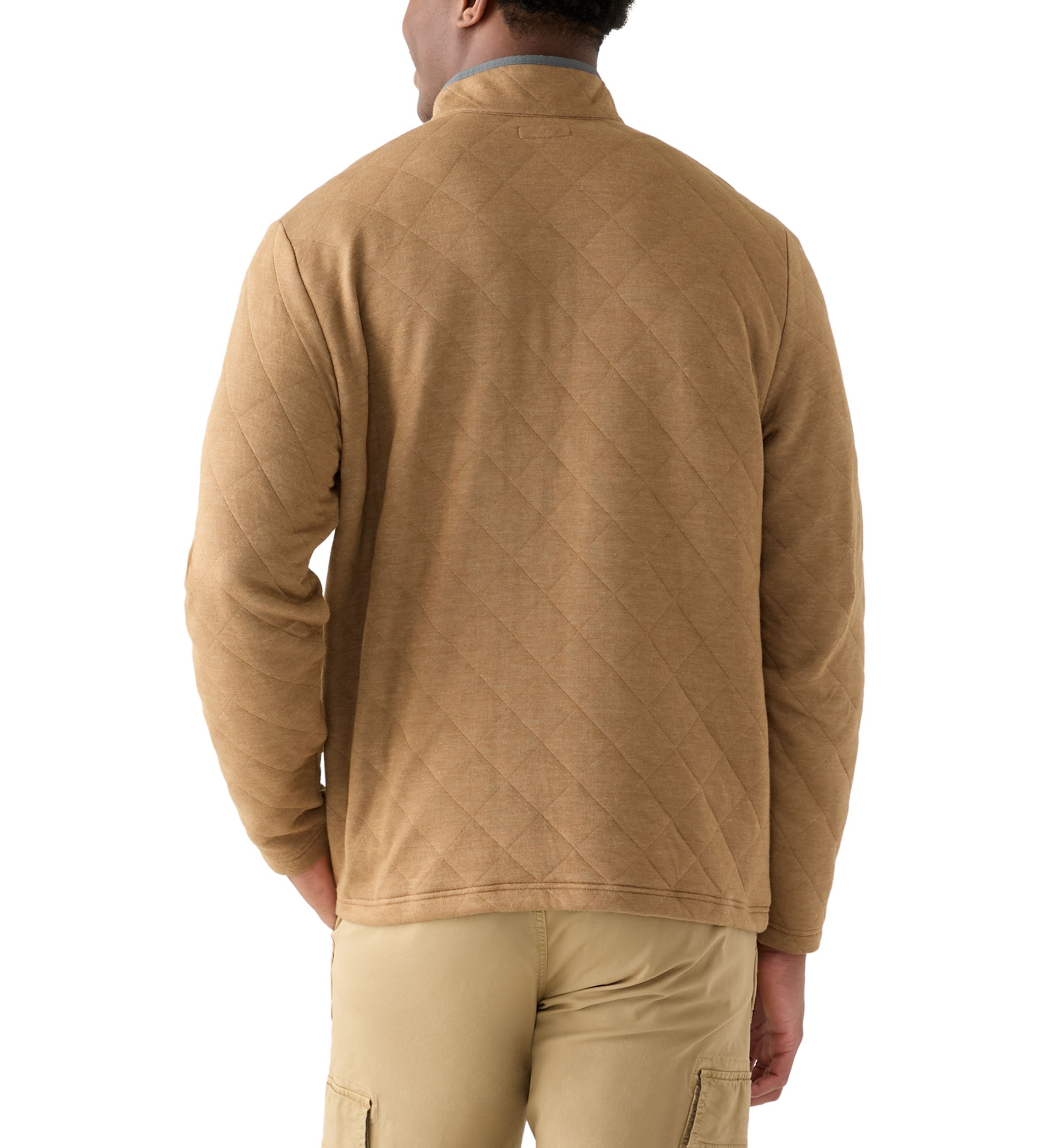 Mens Quilted 1/4 Snap