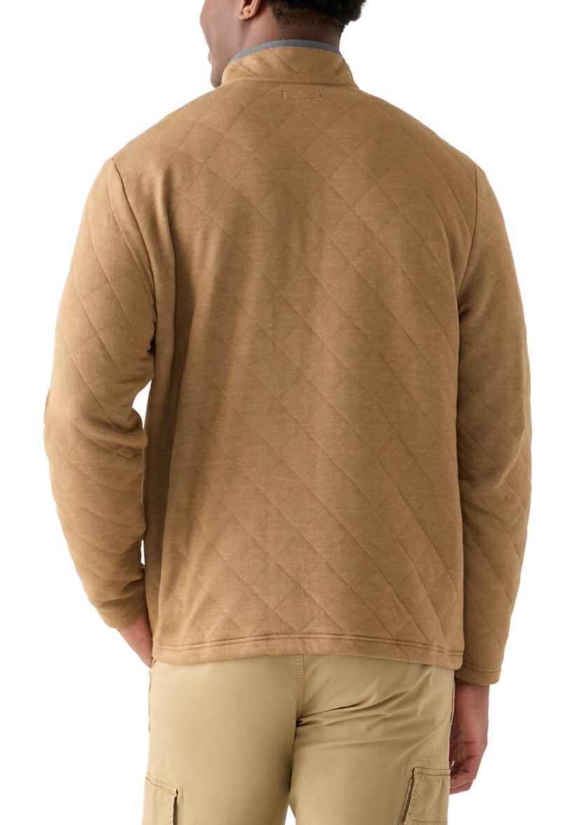 Mens Quilted 1/4 Snap