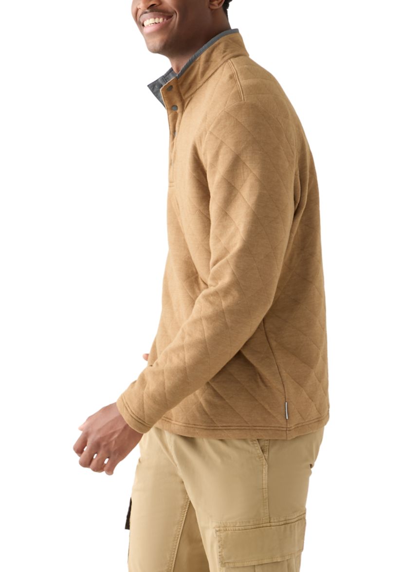 Mens Quilted 1/4 Snap