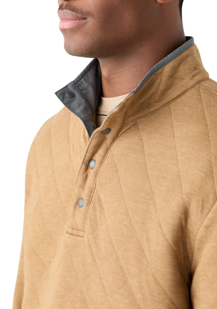 Mens Quilted 1/4 Snap