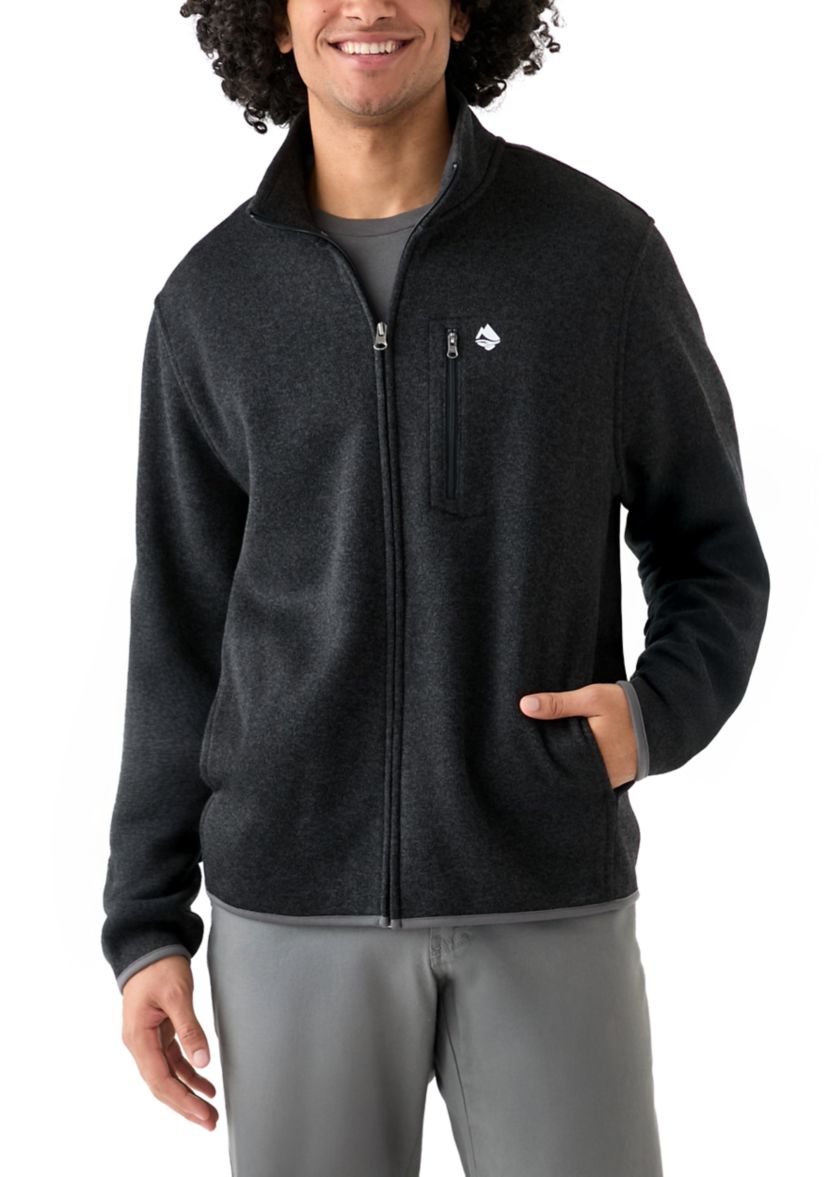 Mens Full Zip Fleece Sweater