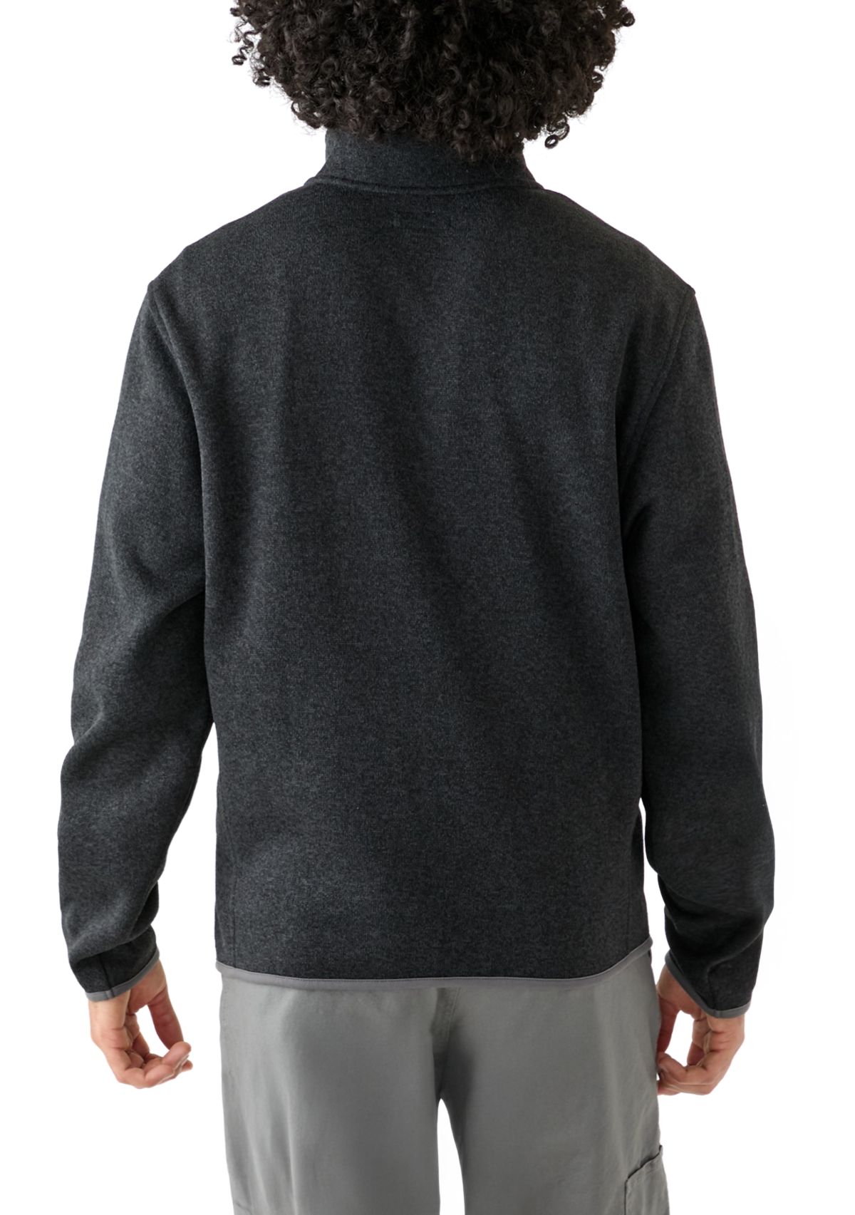 Mens Full Zip Fleece Sweater