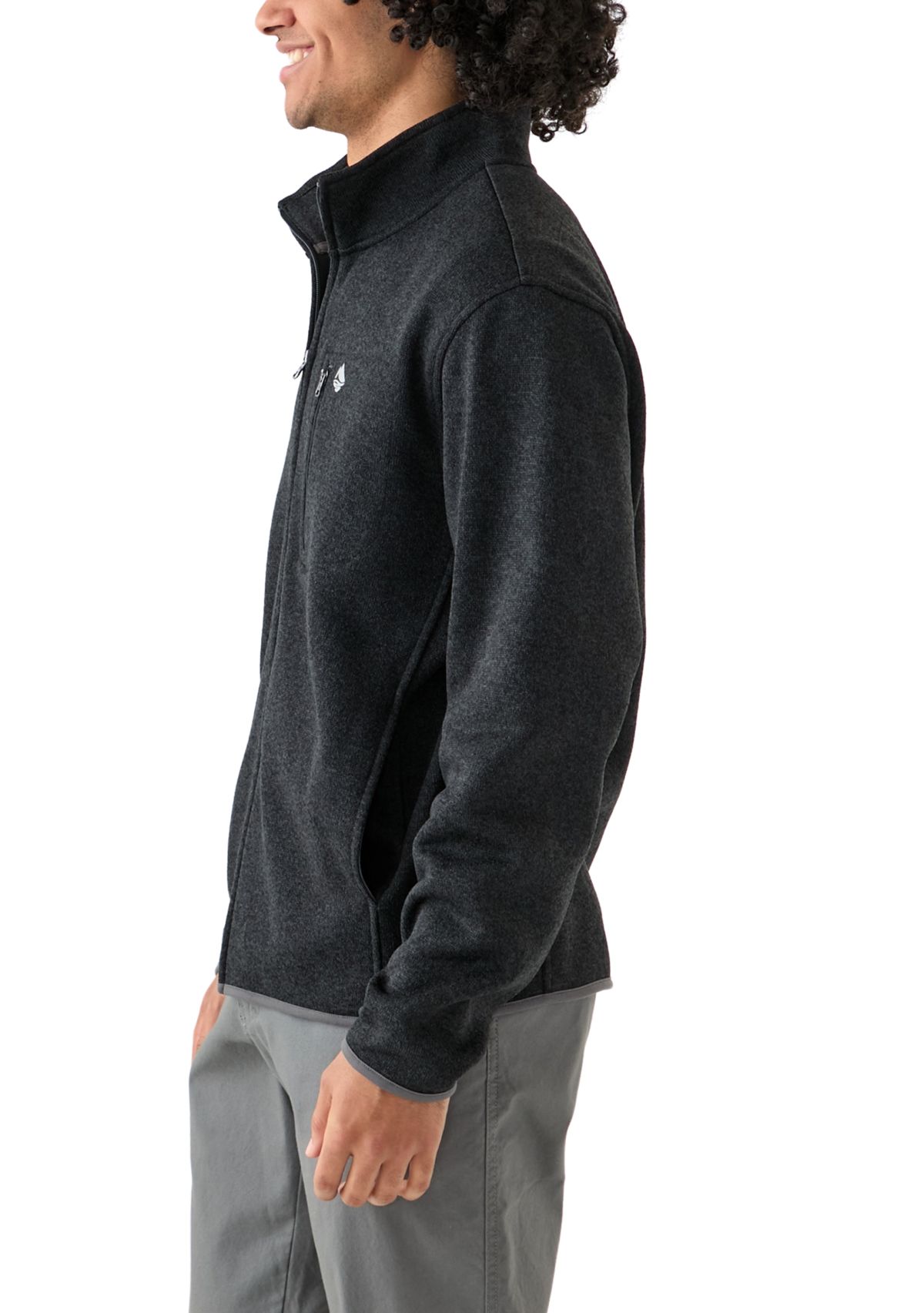 Mens Full Zip Fleece Sweater