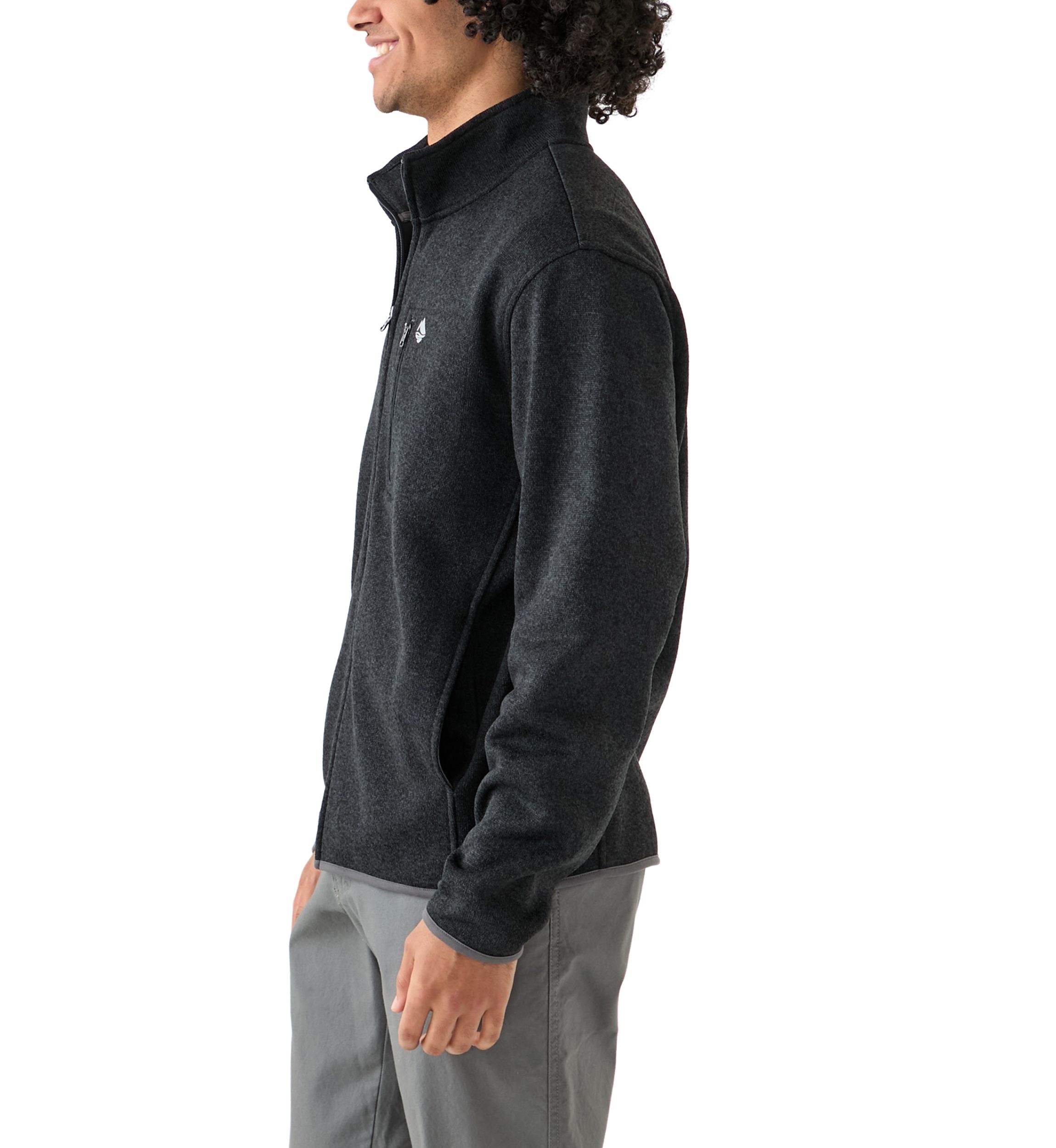 Mens Full Zip Fleece Sweater