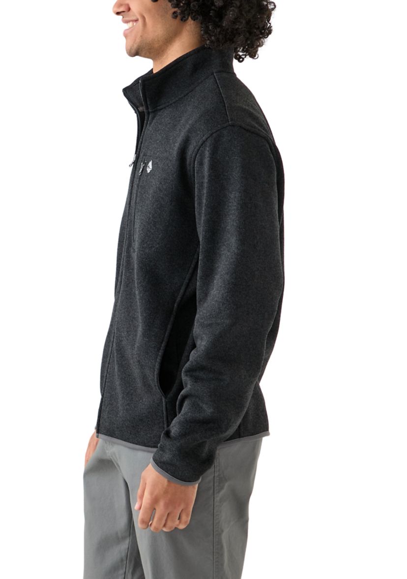 Mens Full Zip Fleece Sweater