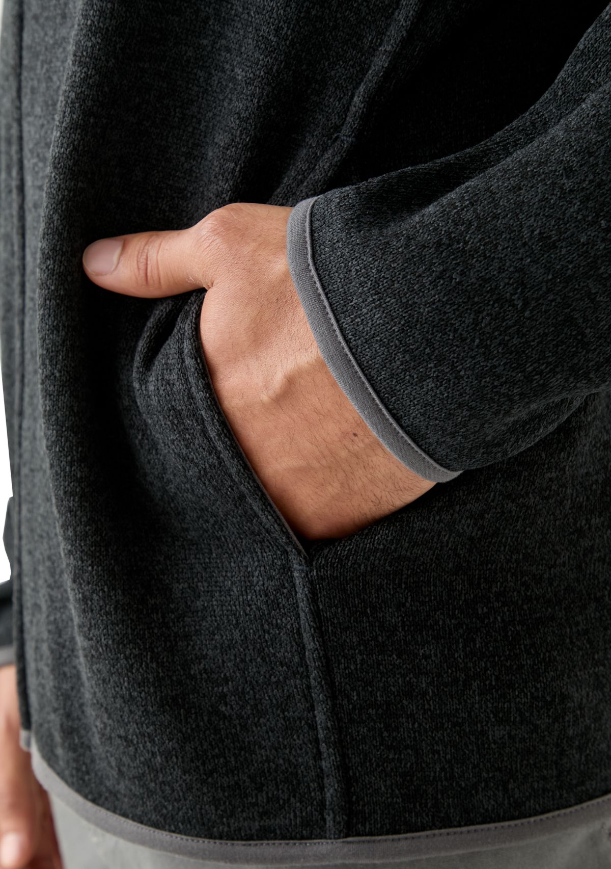 Mens Full Zip Fleece Sweater