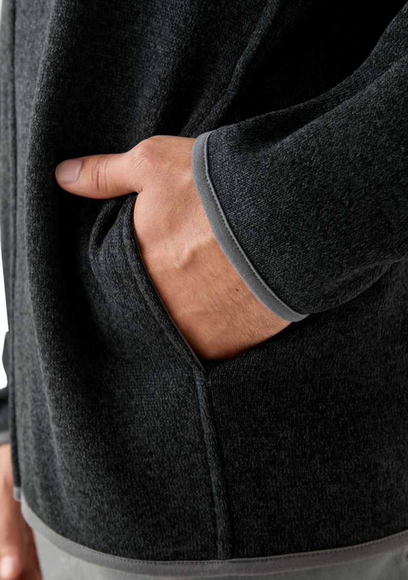 Mens Full Zip Fleece Sweater