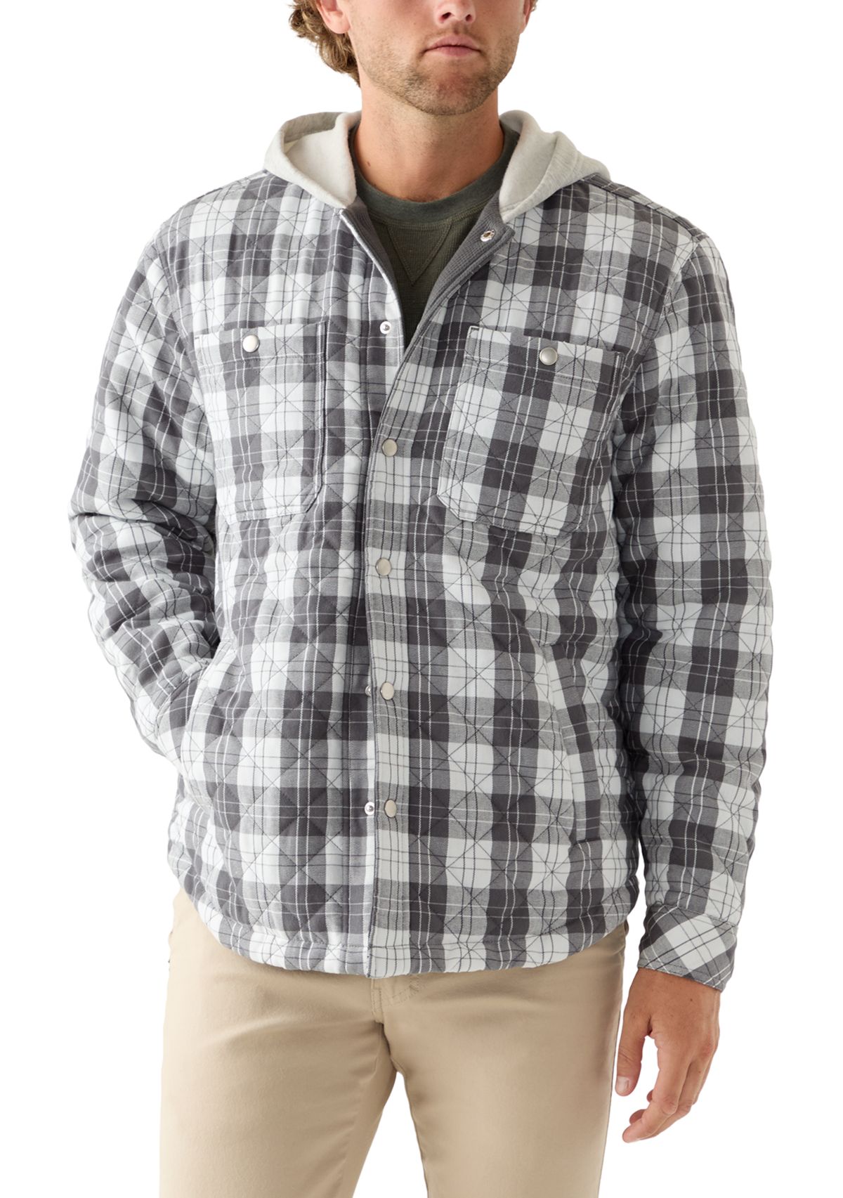 Hooded Flannel Shirt 