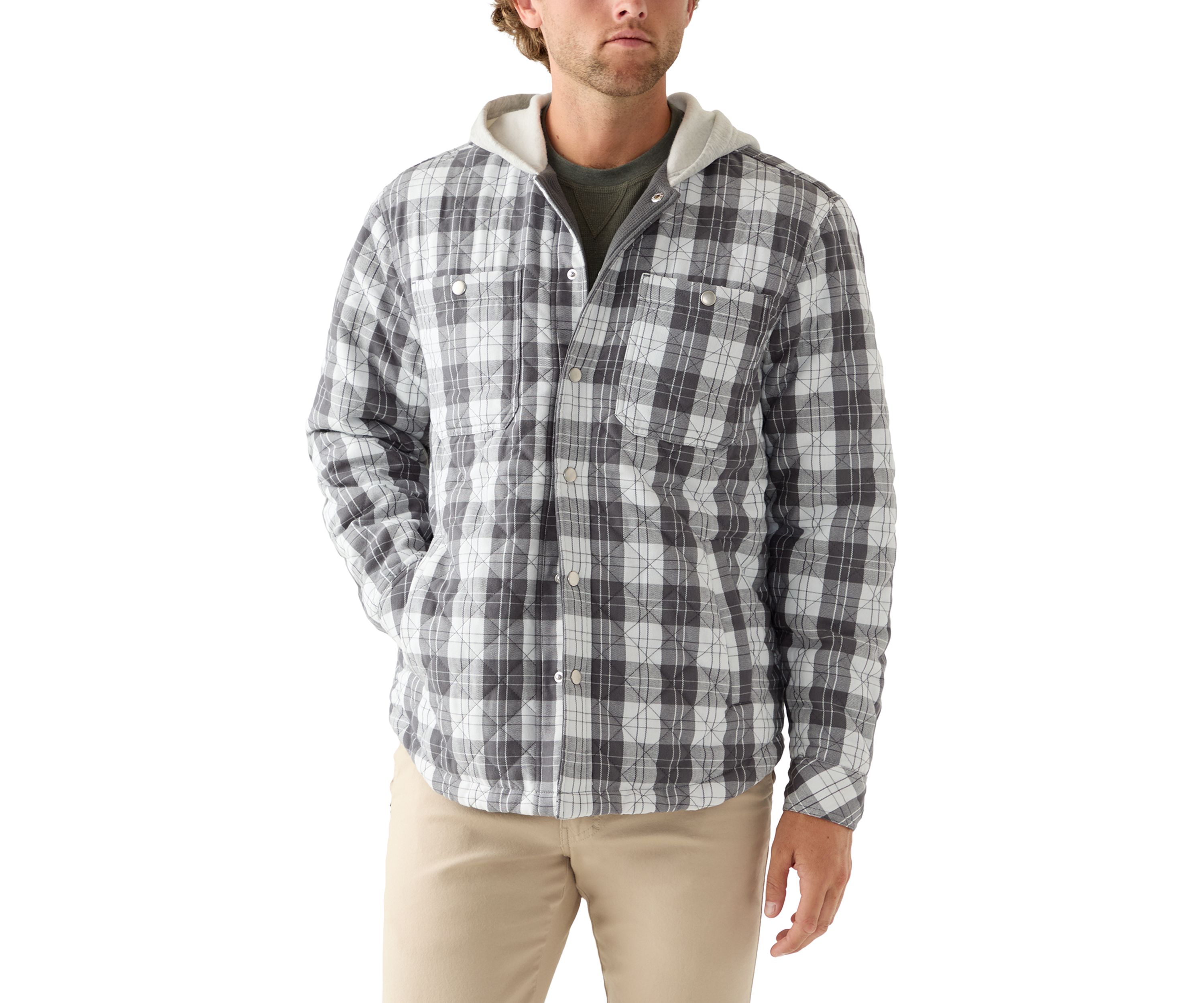 Hooded Flannel Shirt 