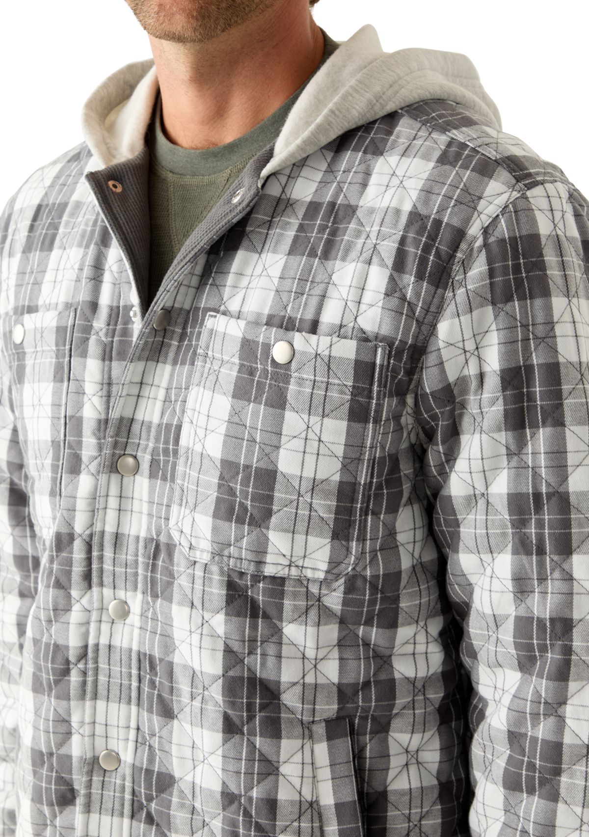 Hooded Flannel Shirt 
