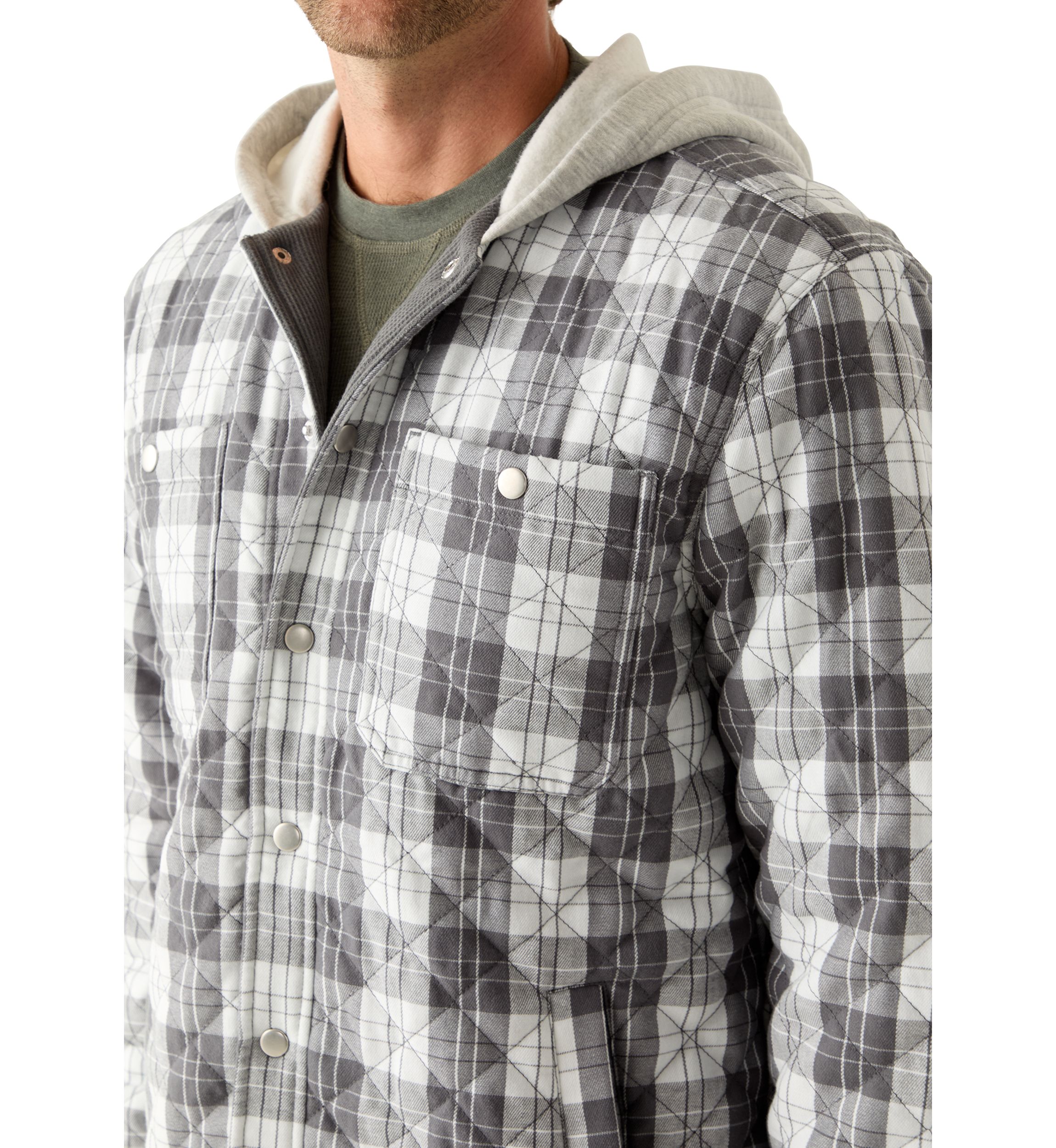 Hooded Flannel Shirt 