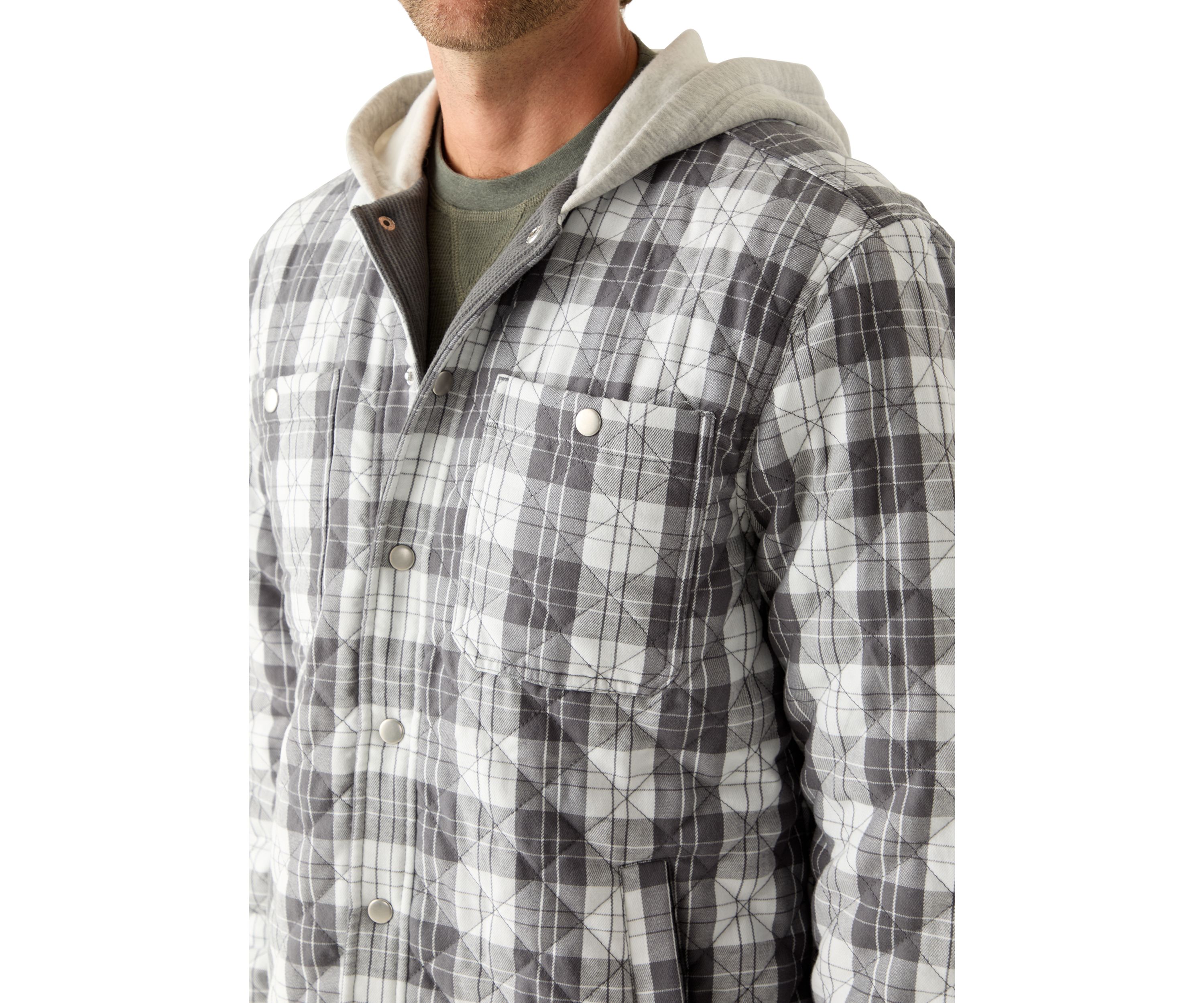 Hooded Flannel Shirt 