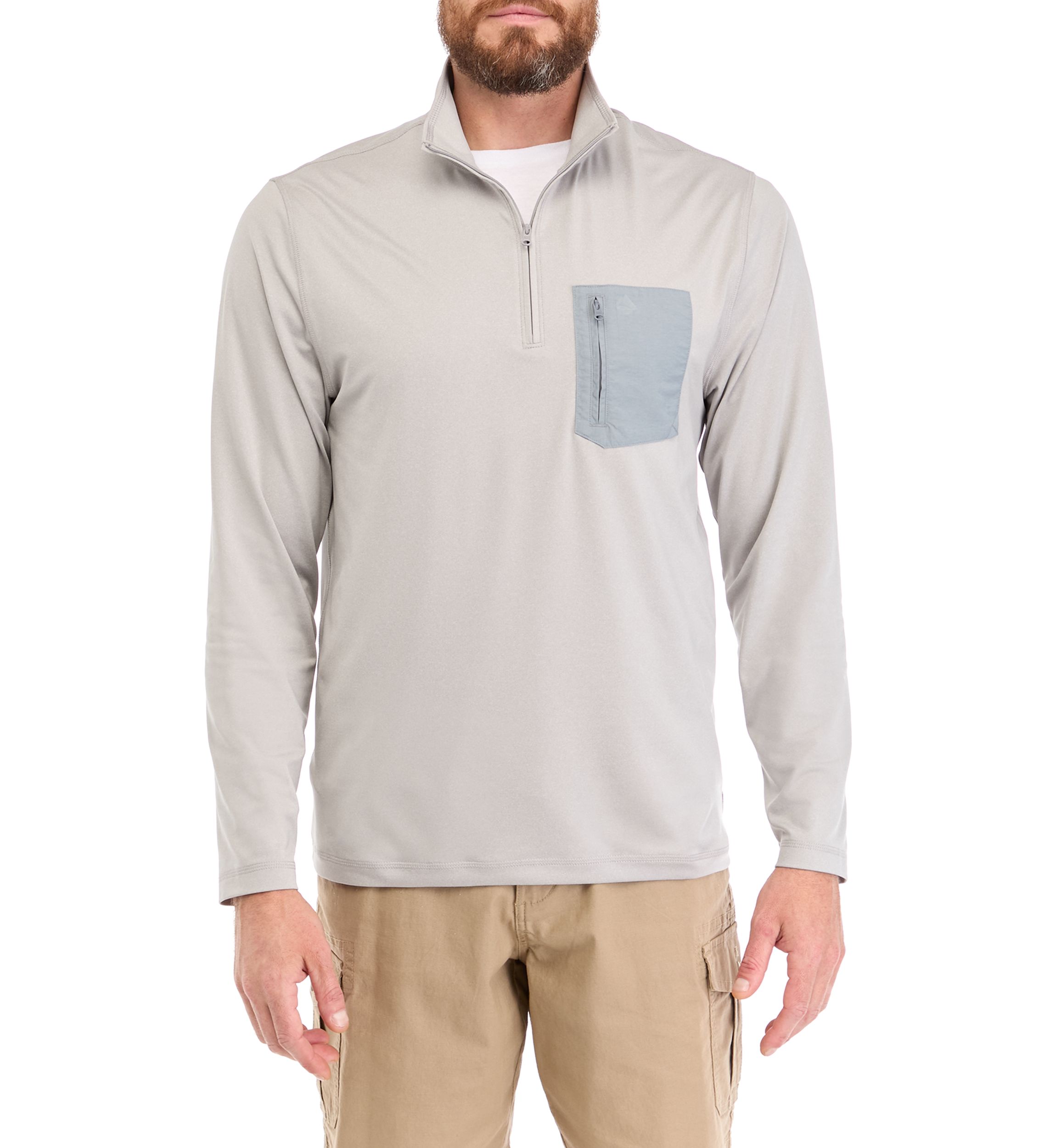 Long Sleeve Pocket 1/4 Zip Shirt