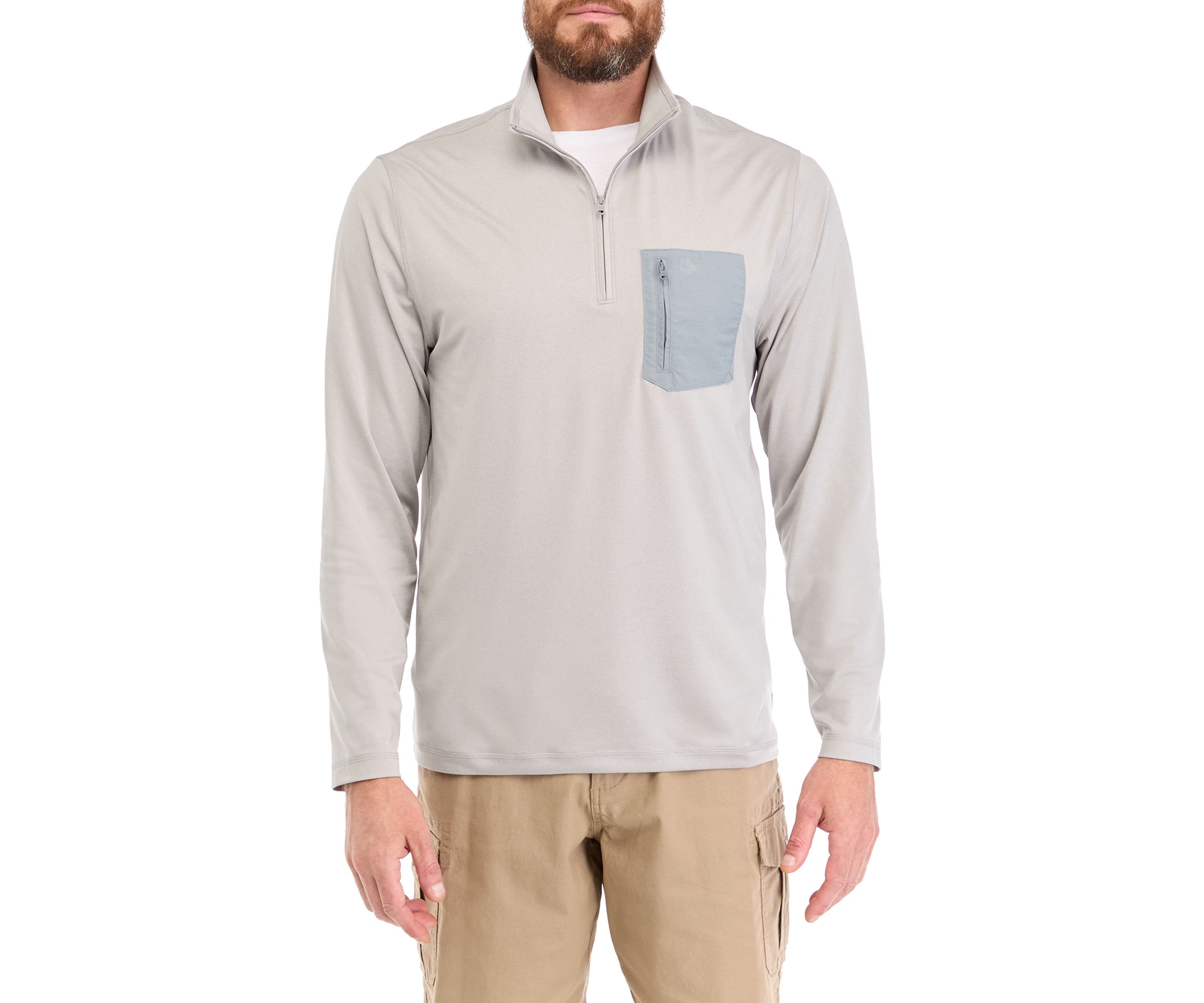 Long Sleeve Pocket 1/4 Zip Shirt