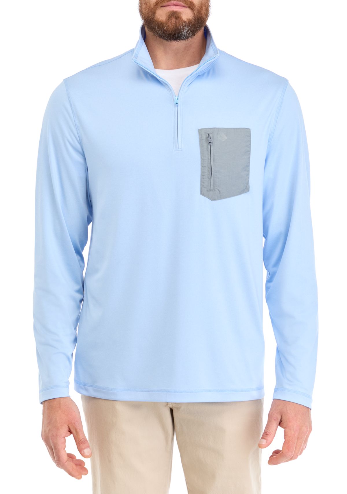 Long Sleeve Pocket 1/4 Zip Shirt