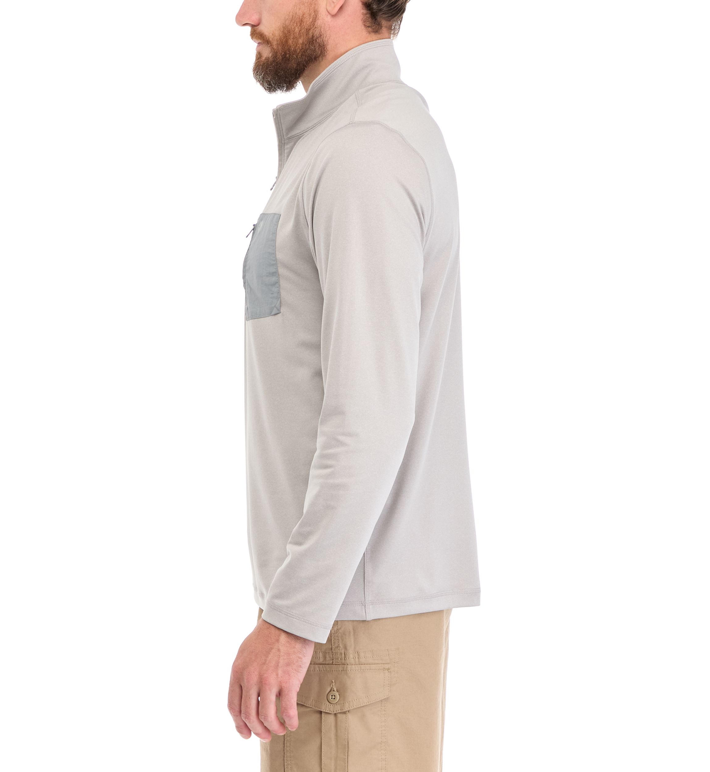 Long Sleeve Pocket 1/4 Zip Shirt