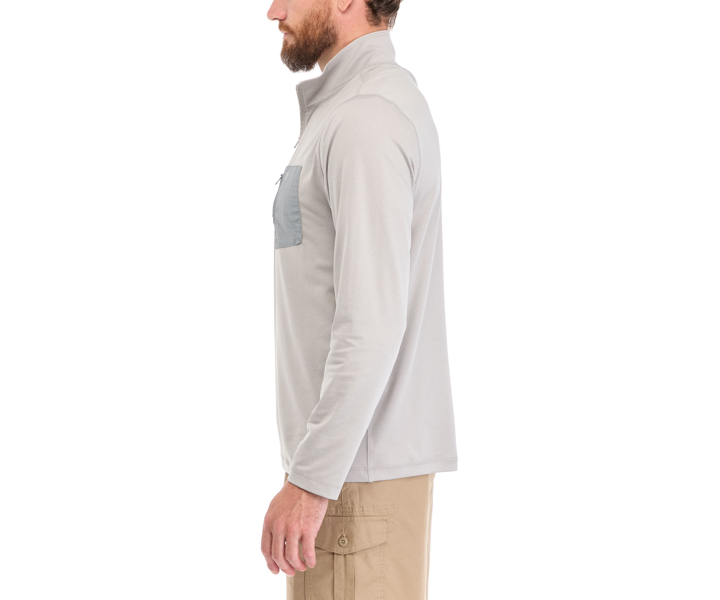Long Sleeve Pocket 1/4 Zip Shirt