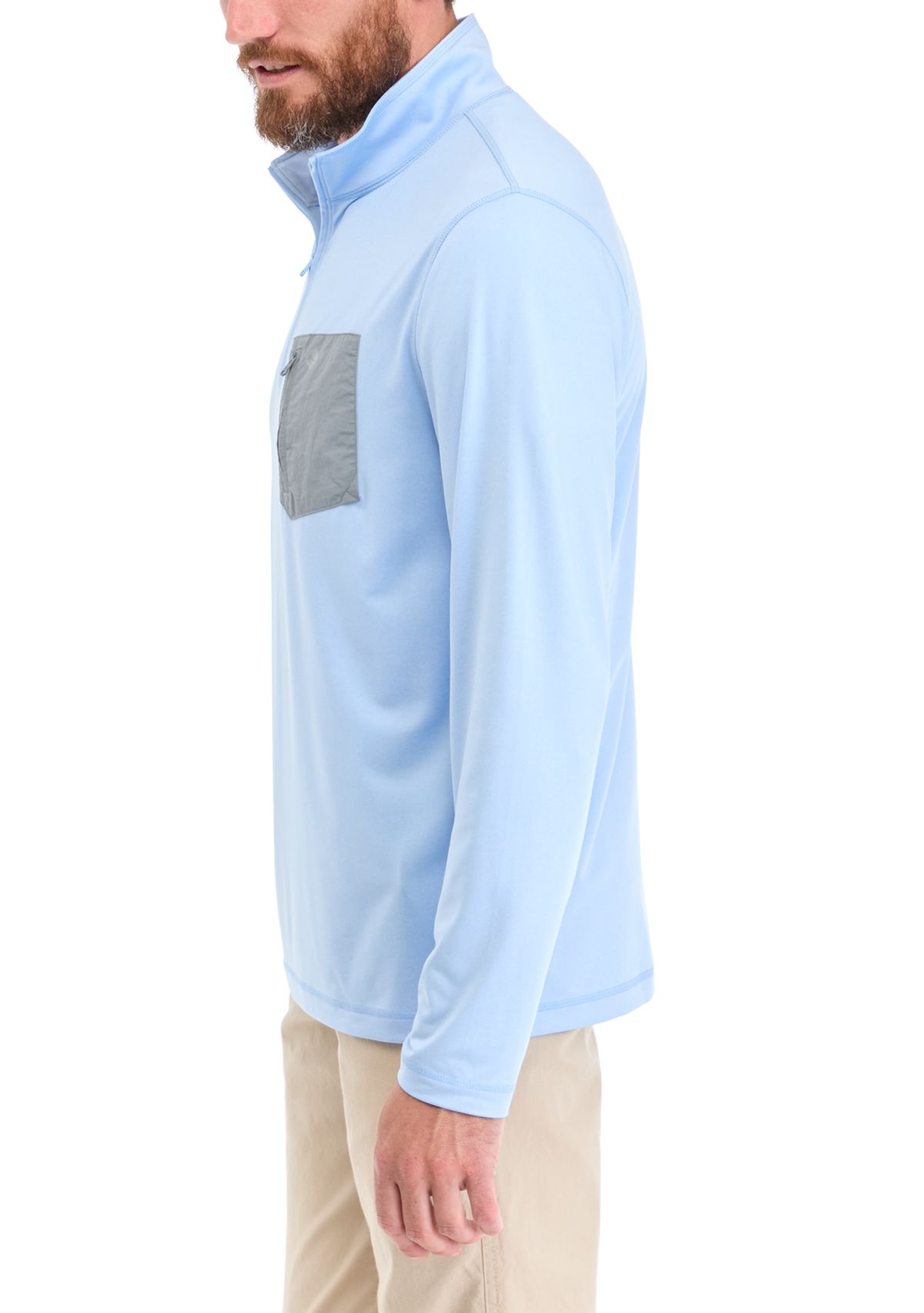 Long Sleeve Pocket 1/4 Zip Shirt