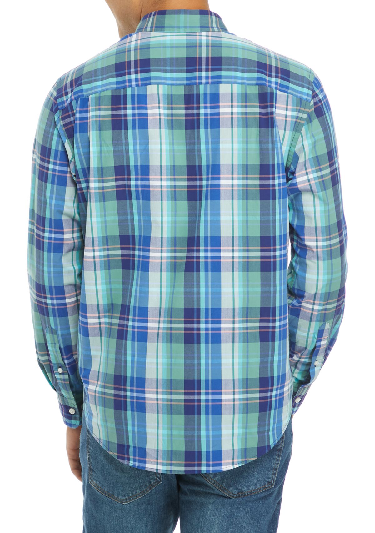 Long Sleeve Printed Button Up Shirt 